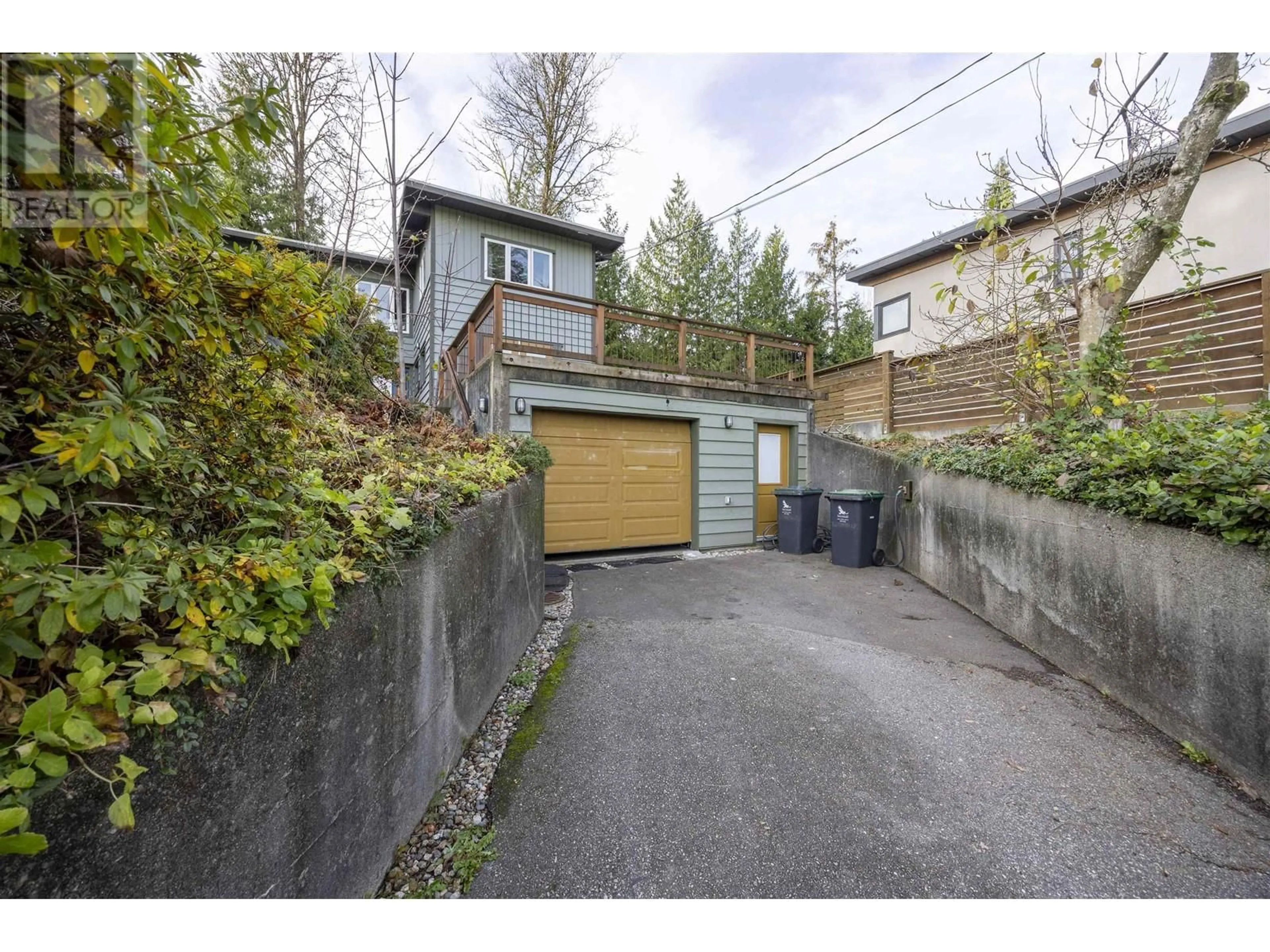 Frontside or backside of a home, the fenced backyard for 873 BAYCREST DRIVE, North Vancouver British Columbia V7G1N7