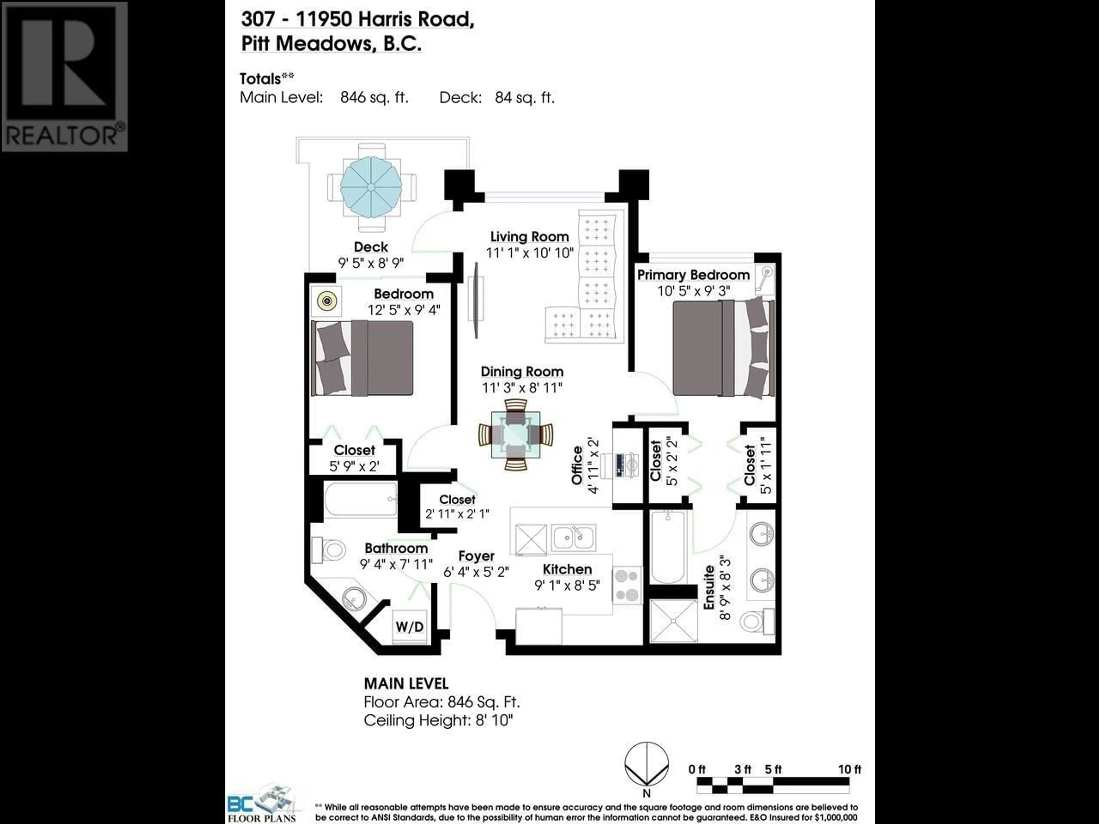 Floor plan for 307 11950 HARRIS ROAD, Pitt Meadows British Columbia V3Y0B7