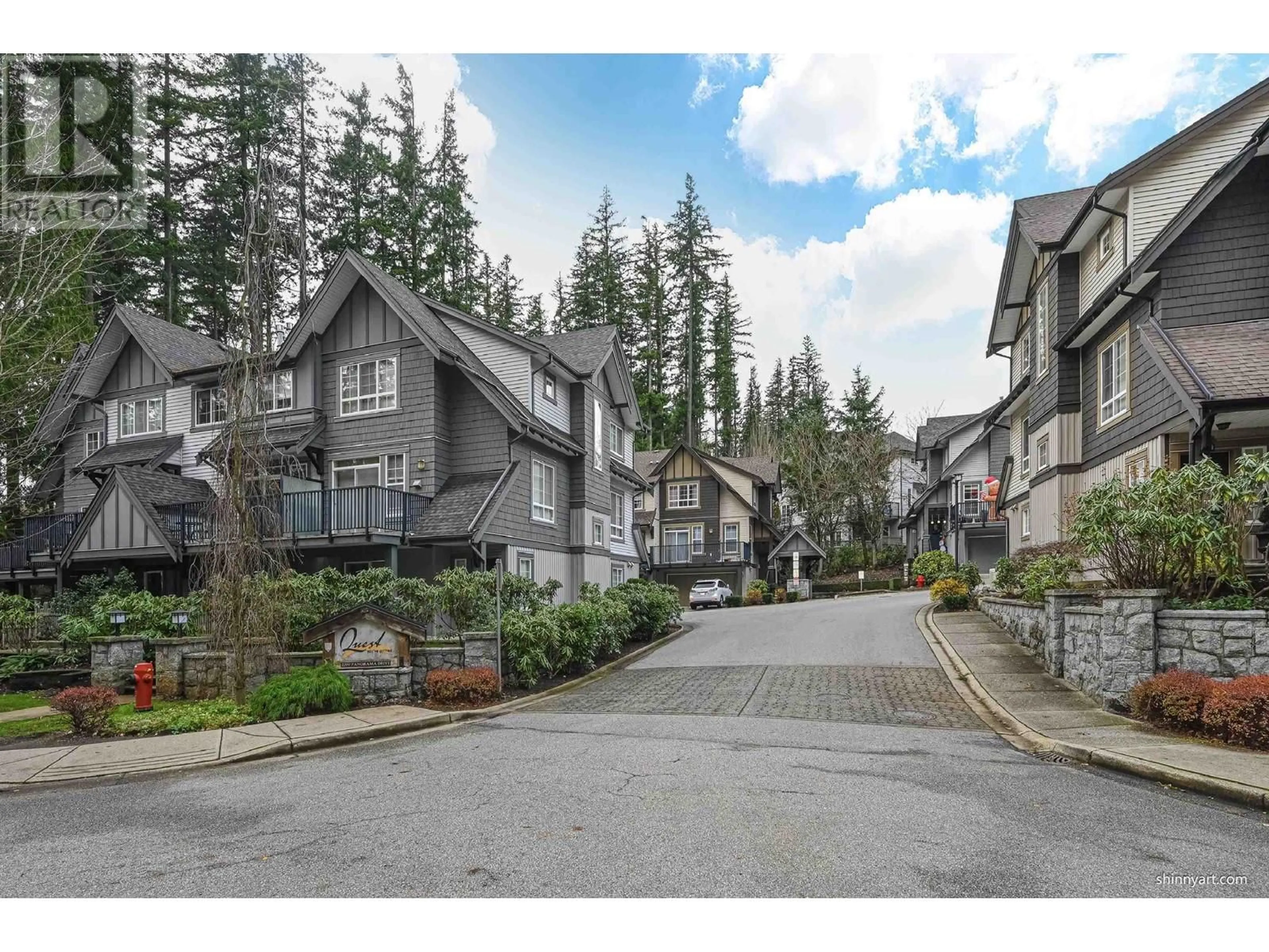 A pic from exterior of the house or condo, the street view for 76 2200 PANORAMA DRIVE, Port Moody British Columbia V3H5M2