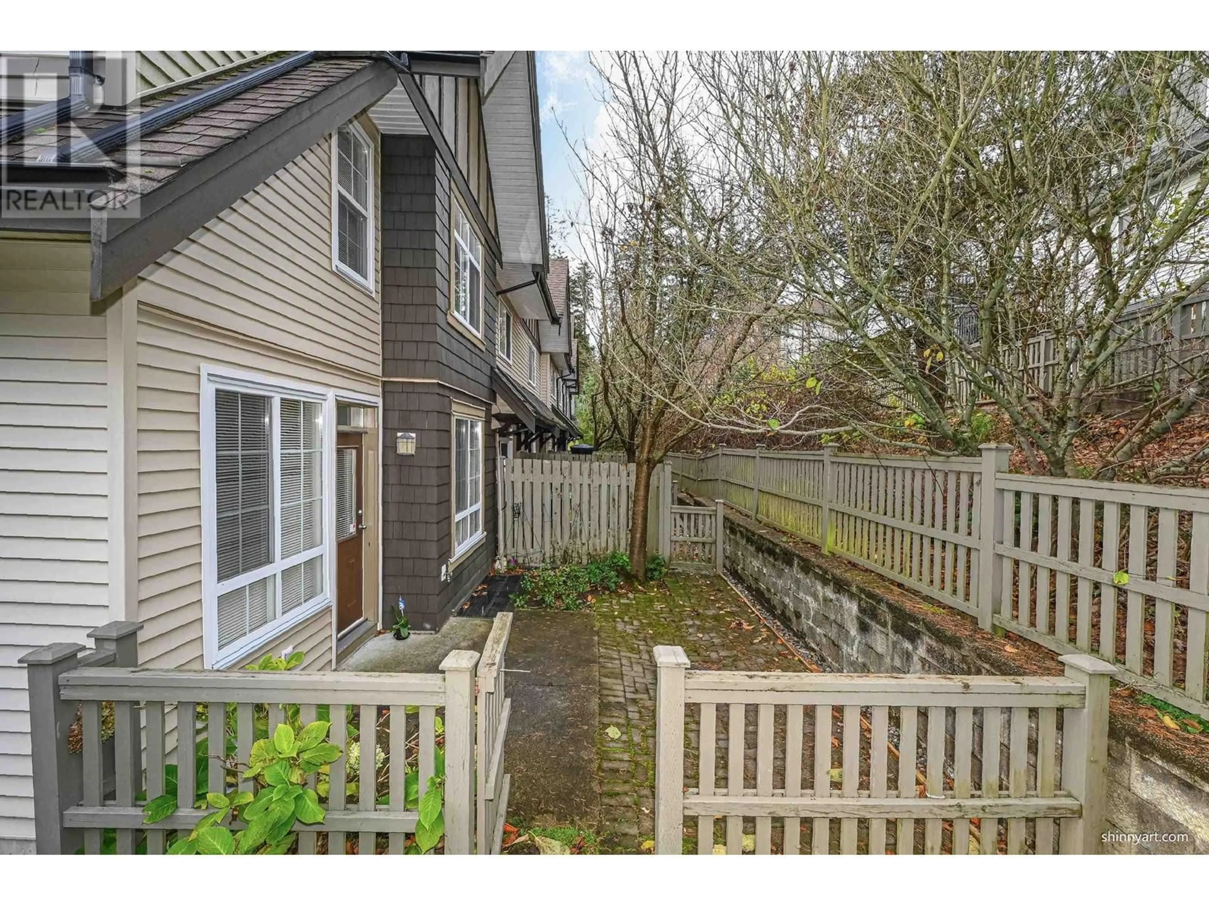 A pic from exterior of the house or condo, the fenced backyard for 76 2200 PANORAMA DRIVE, Port Moody British Columbia V3H5M2