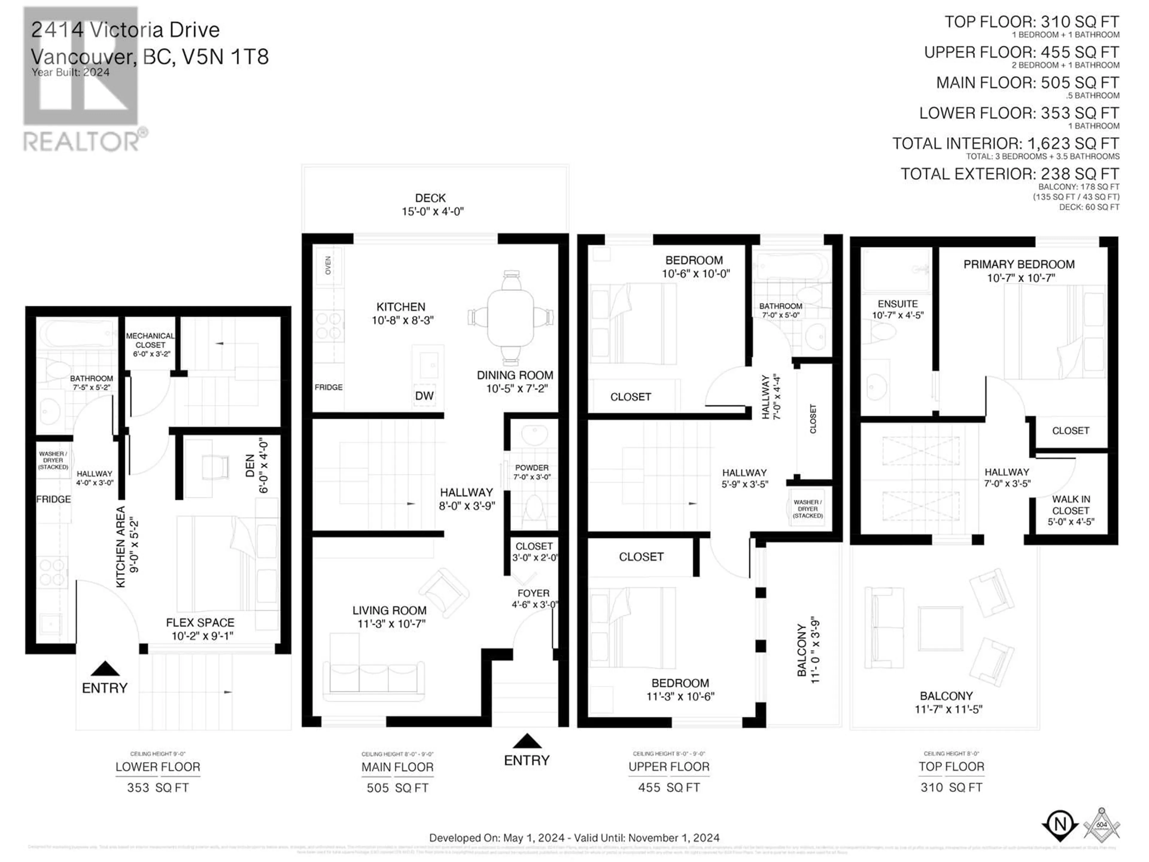 Floor plan for 2414 VICTORIA DRIVE, Vancouver British Columbia V5N1T8