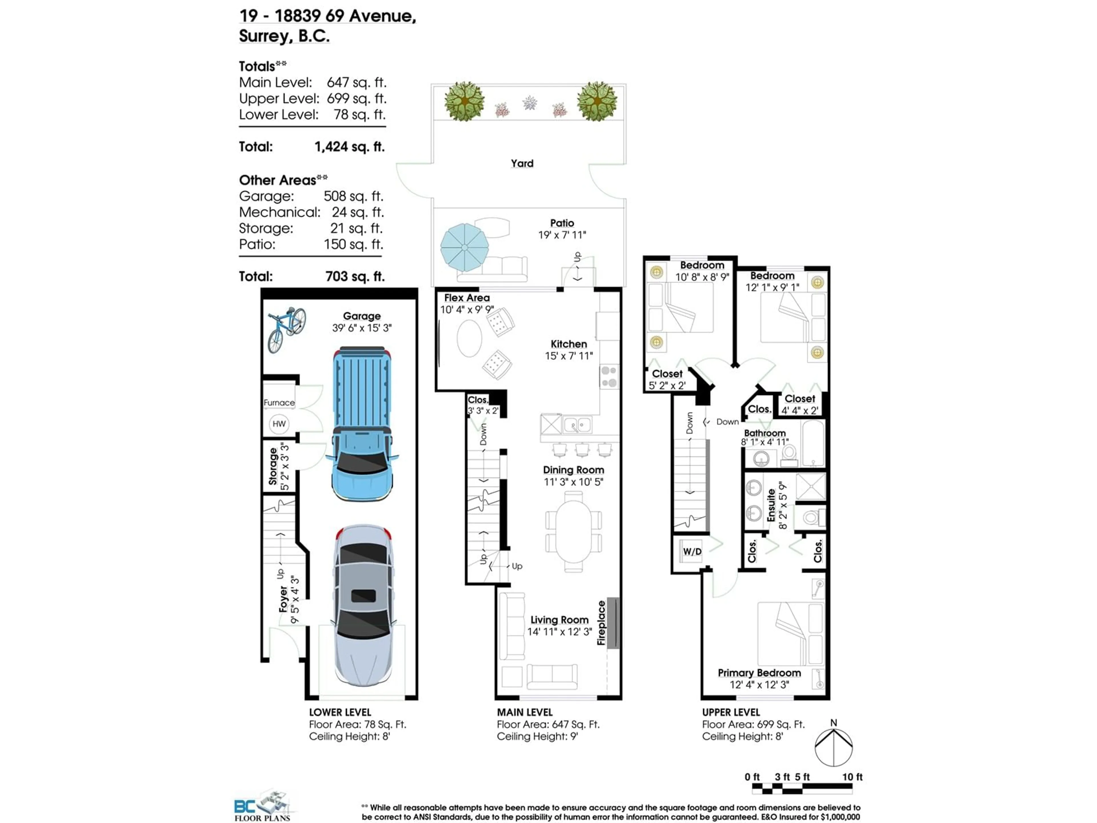 Floor plan for 19 18839 69 AVENUE, Surrey British Columbia V4N5S7