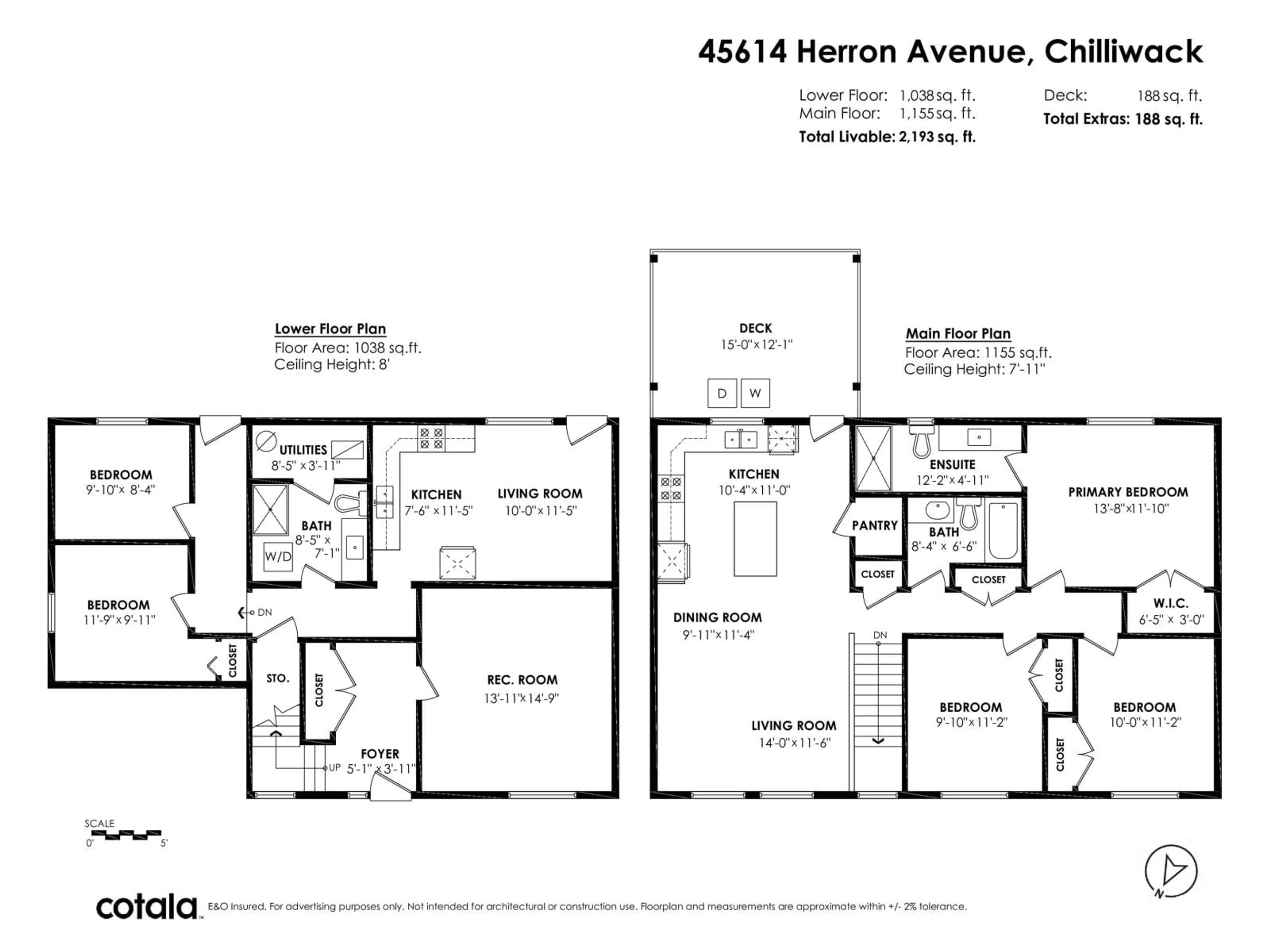 Floor plan for 45614 HERRON AVENUE, Chilliwack British Columbia V2P3G9