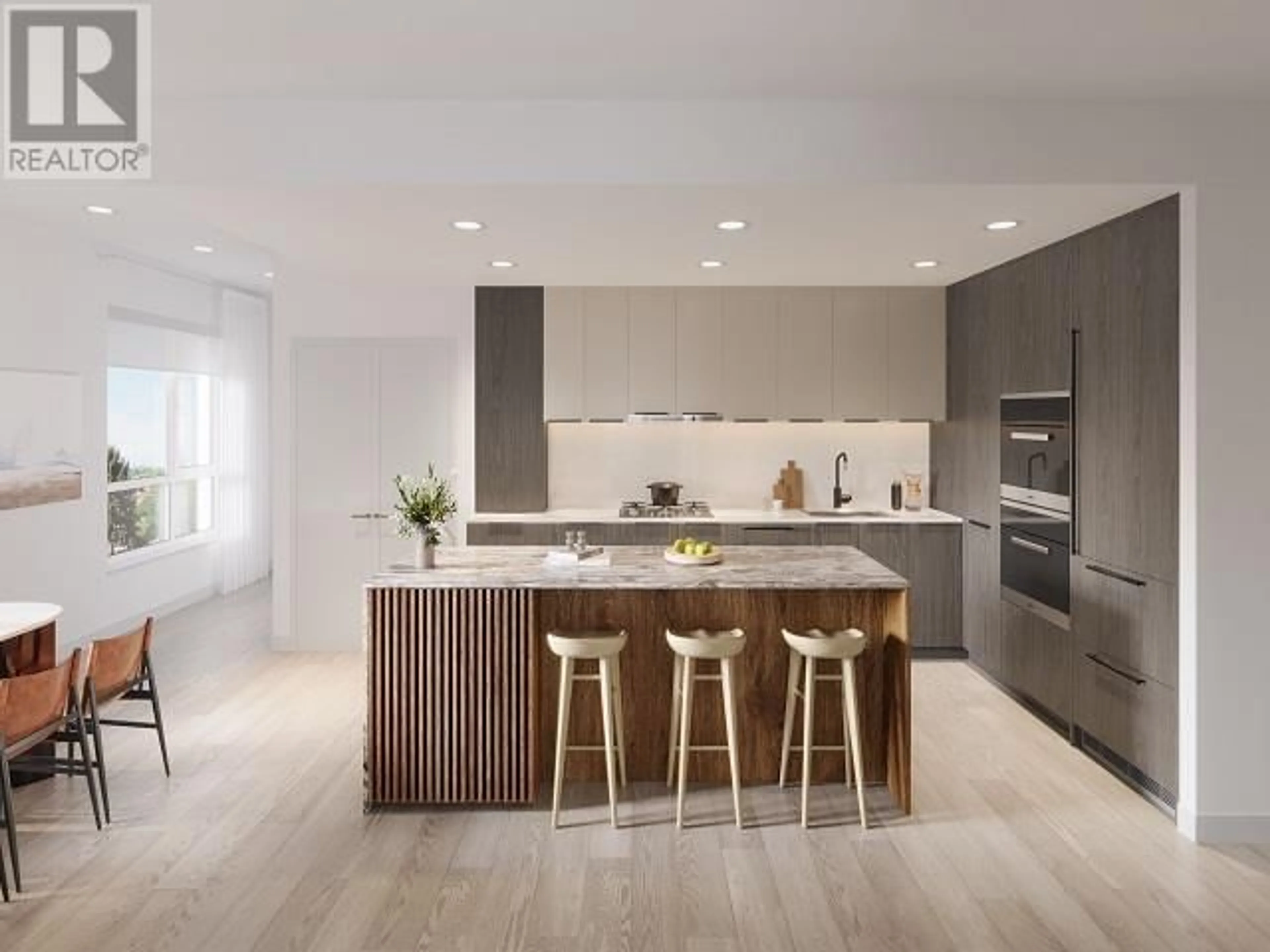 Contemporary kitchen, wood floors for 306 3590 W 39TH AVENUE, Vancouver British Columbia V6N3A4