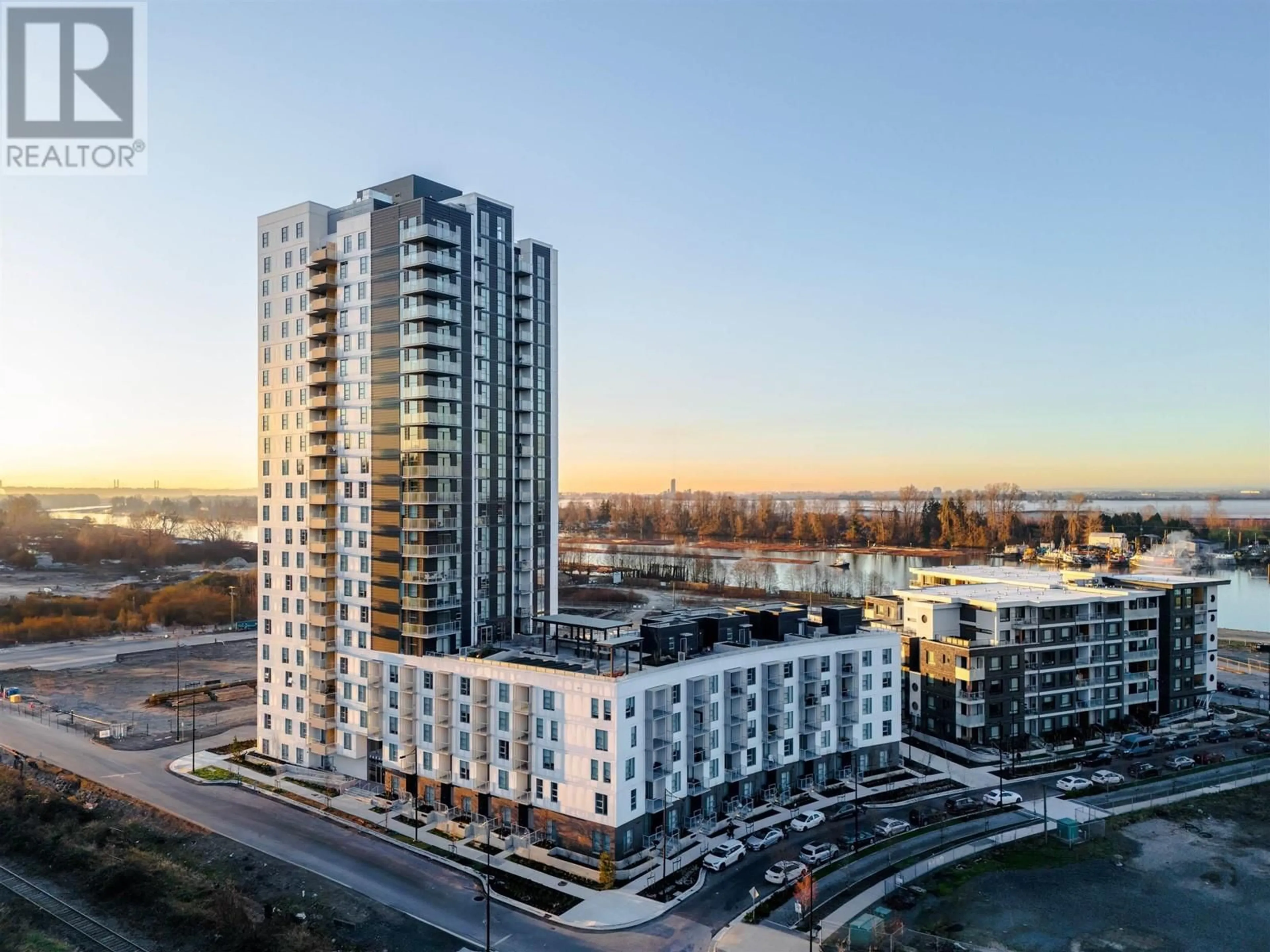 A pic from exterior of the house or condo, the view of city buildings for 2205 3430 E KENT AVENUE SOUTH, Vancouver British Columbia V5S0G7