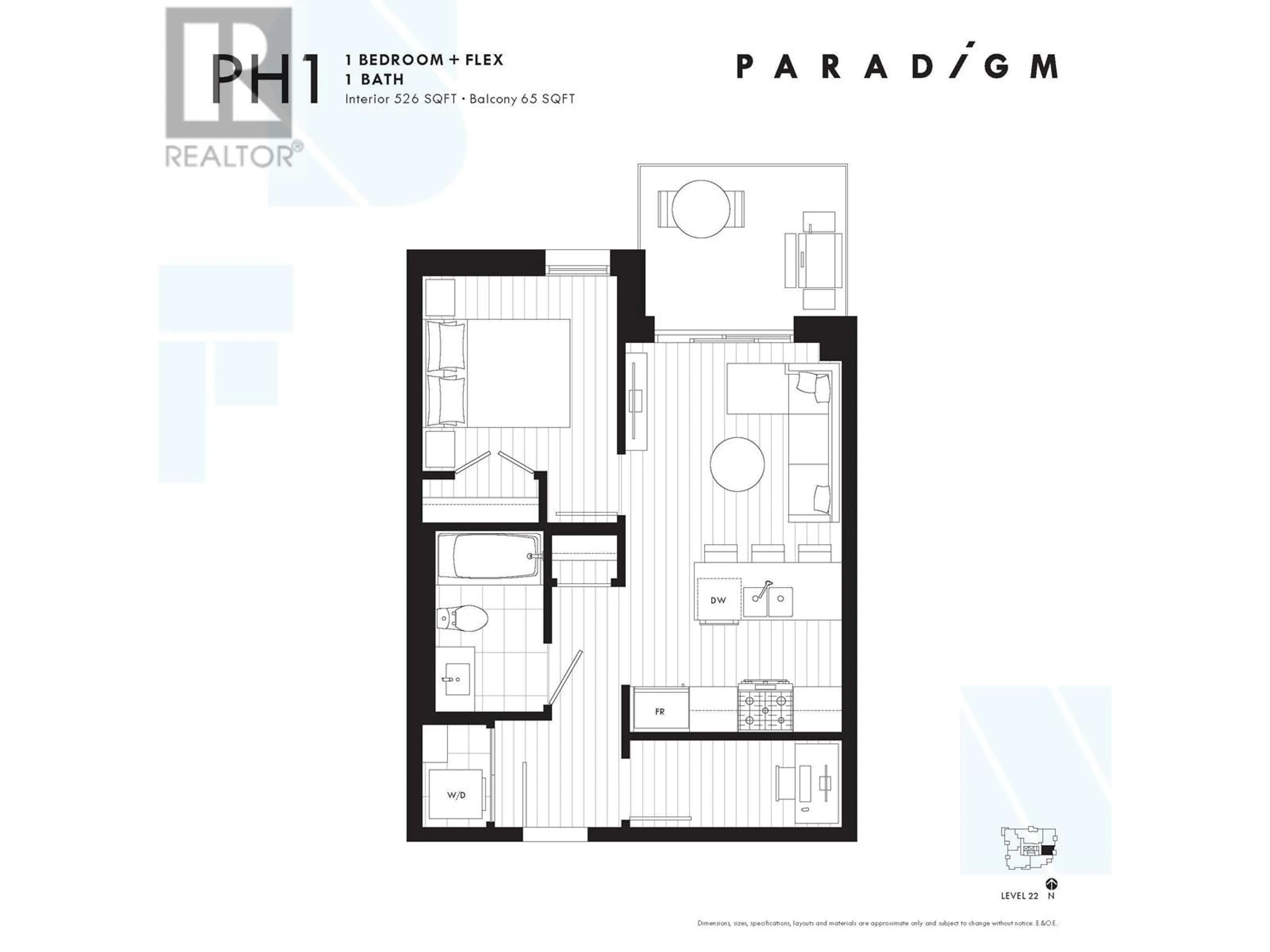 Floor plan for 2205 3430 E KENT AVENUE SOUTH, Vancouver British Columbia V5S0G7