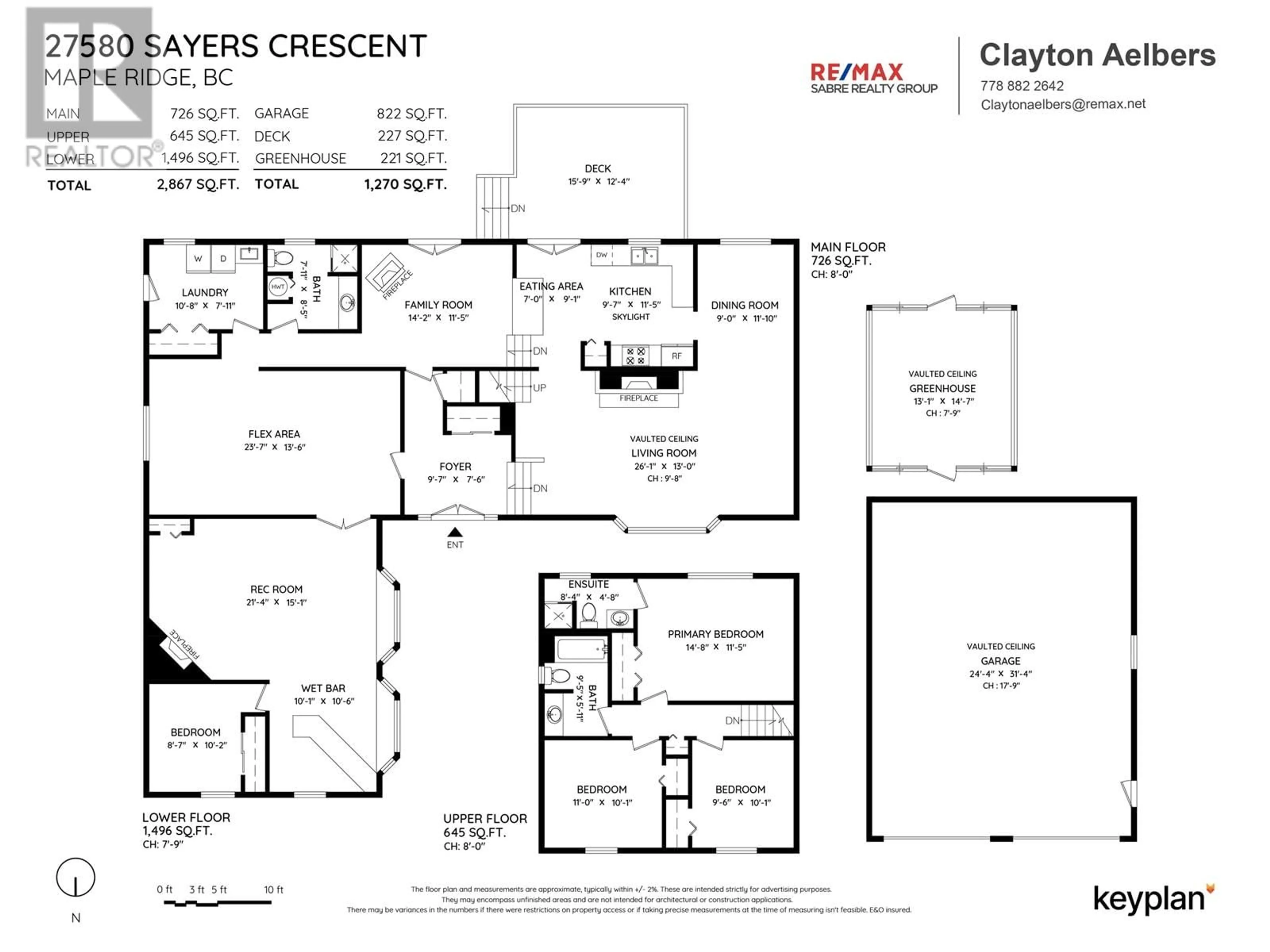 Floor plan for 27580 SAYERS CRESCENT, Maple Ridge British Columbia V2W1N3