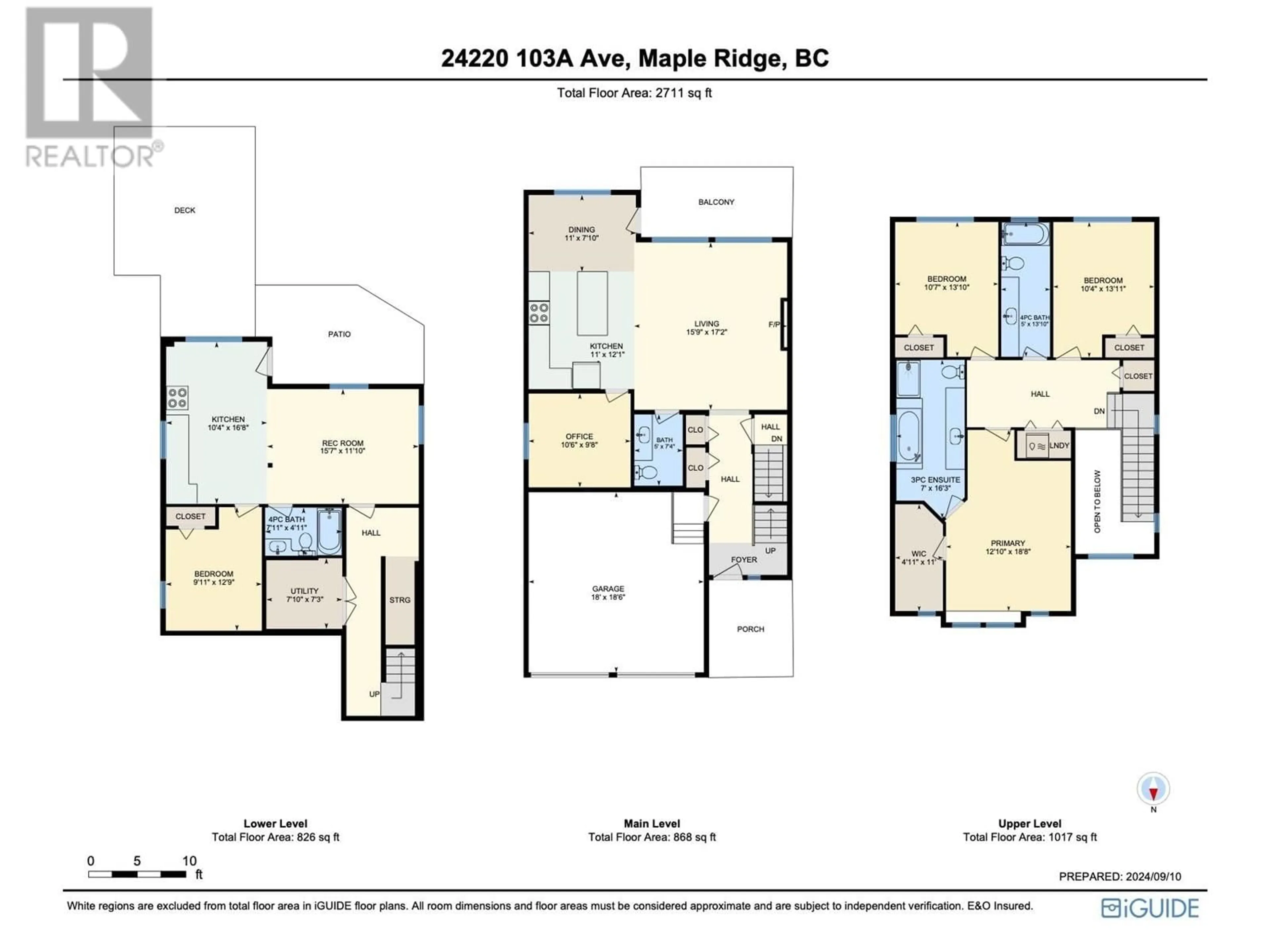 Floor plan for 24220 103A AVENUE, Maple Ridge British Columbia V2W0E4