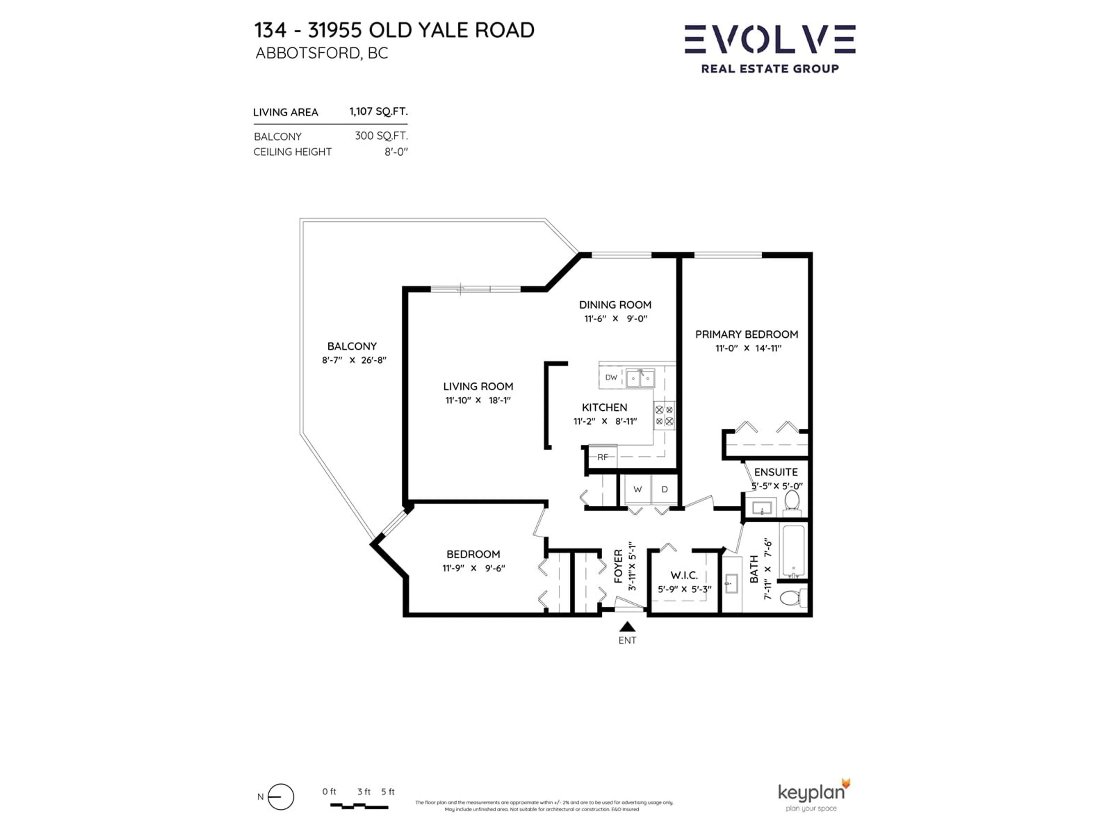 Floor plan for 134 31955 OLD YALE ROAD, Abbotsford British Columbia V2T4N1