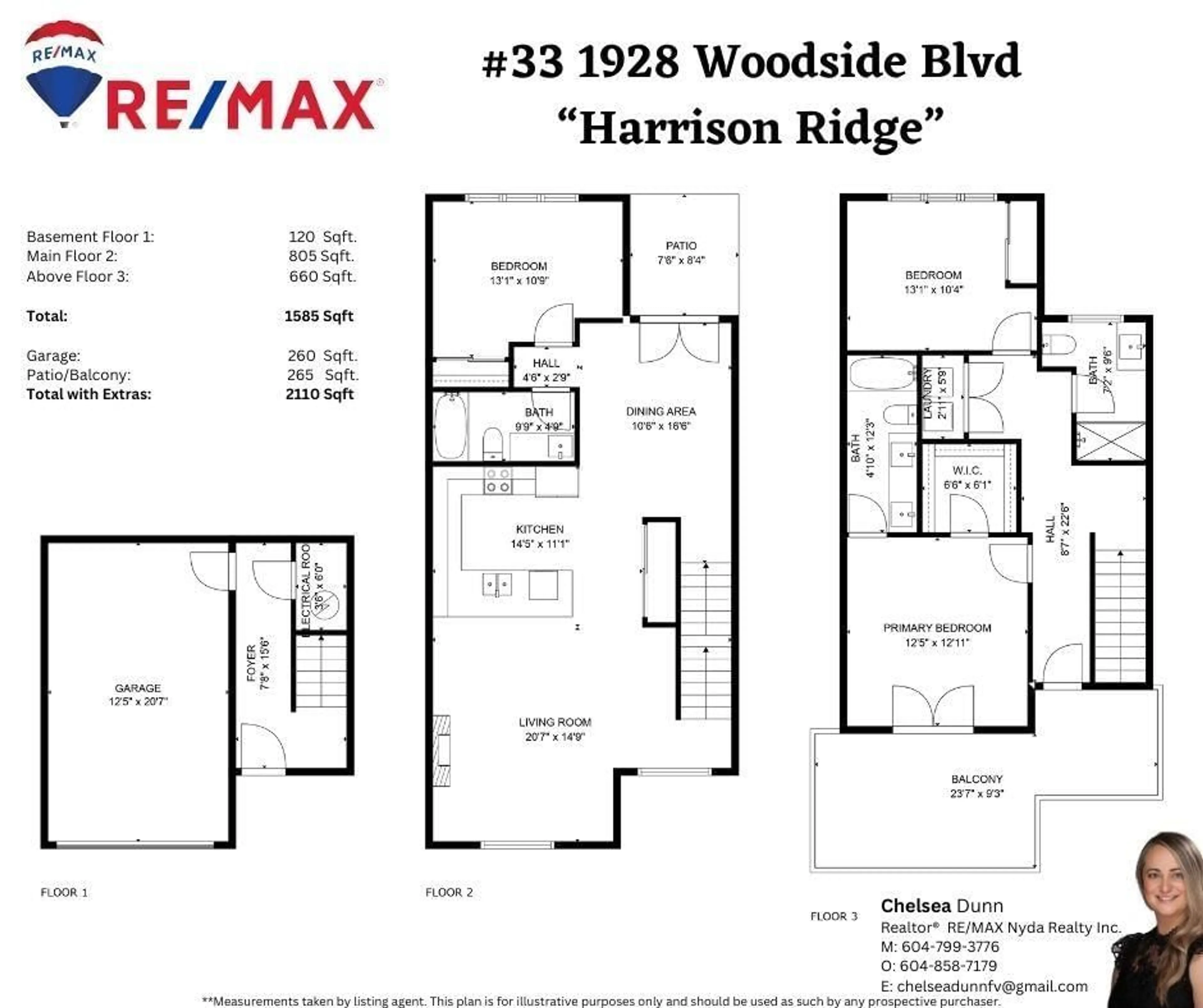 Floor plan for 33 1928 WOODSIDE BOULEVARD, Agassiz British Columbia V0M1A1