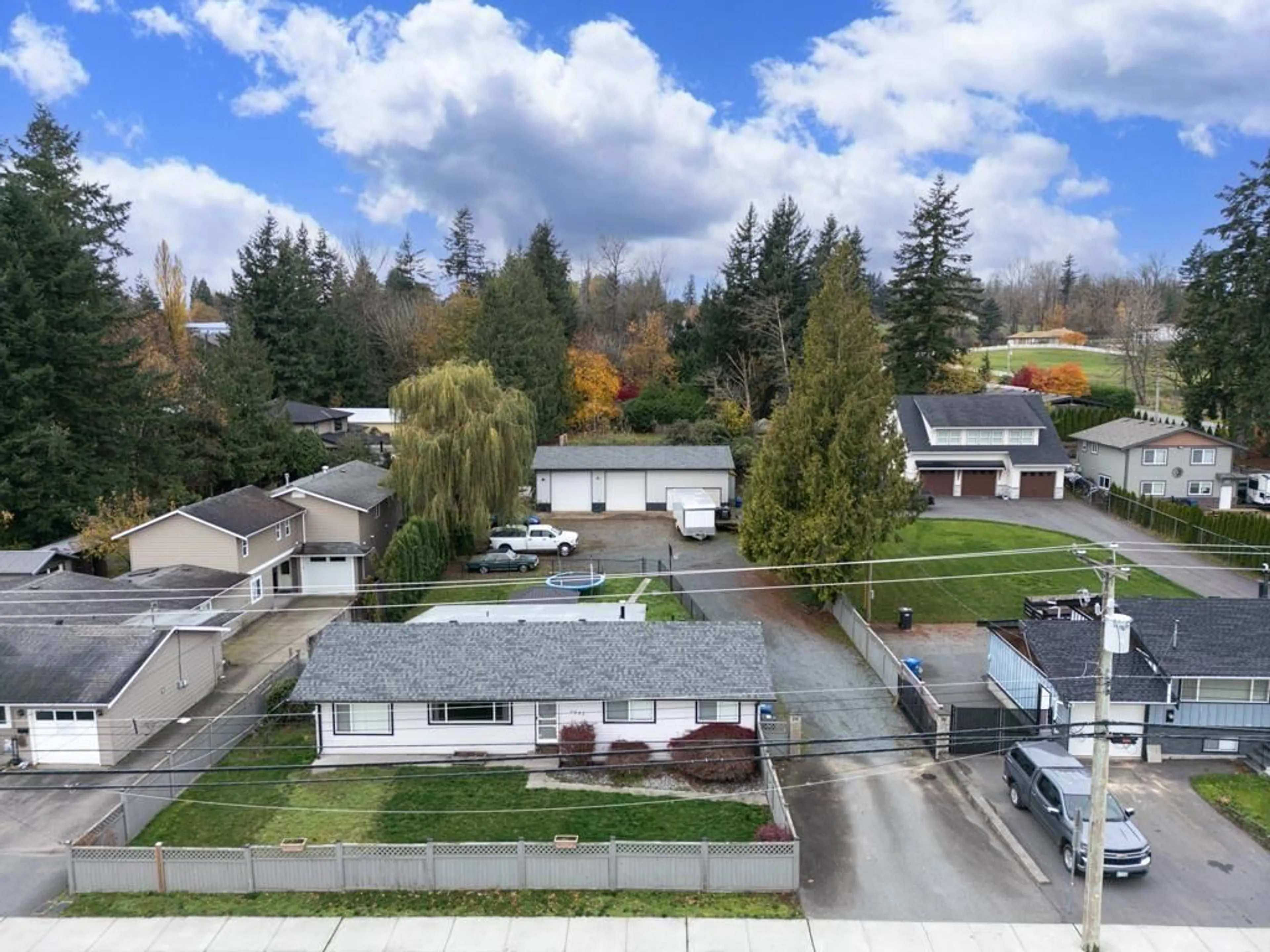 Frontside or backside of a home, the fenced backyard for 2561 ROSS ROAD, Abbotsford British Columbia V4X1J3