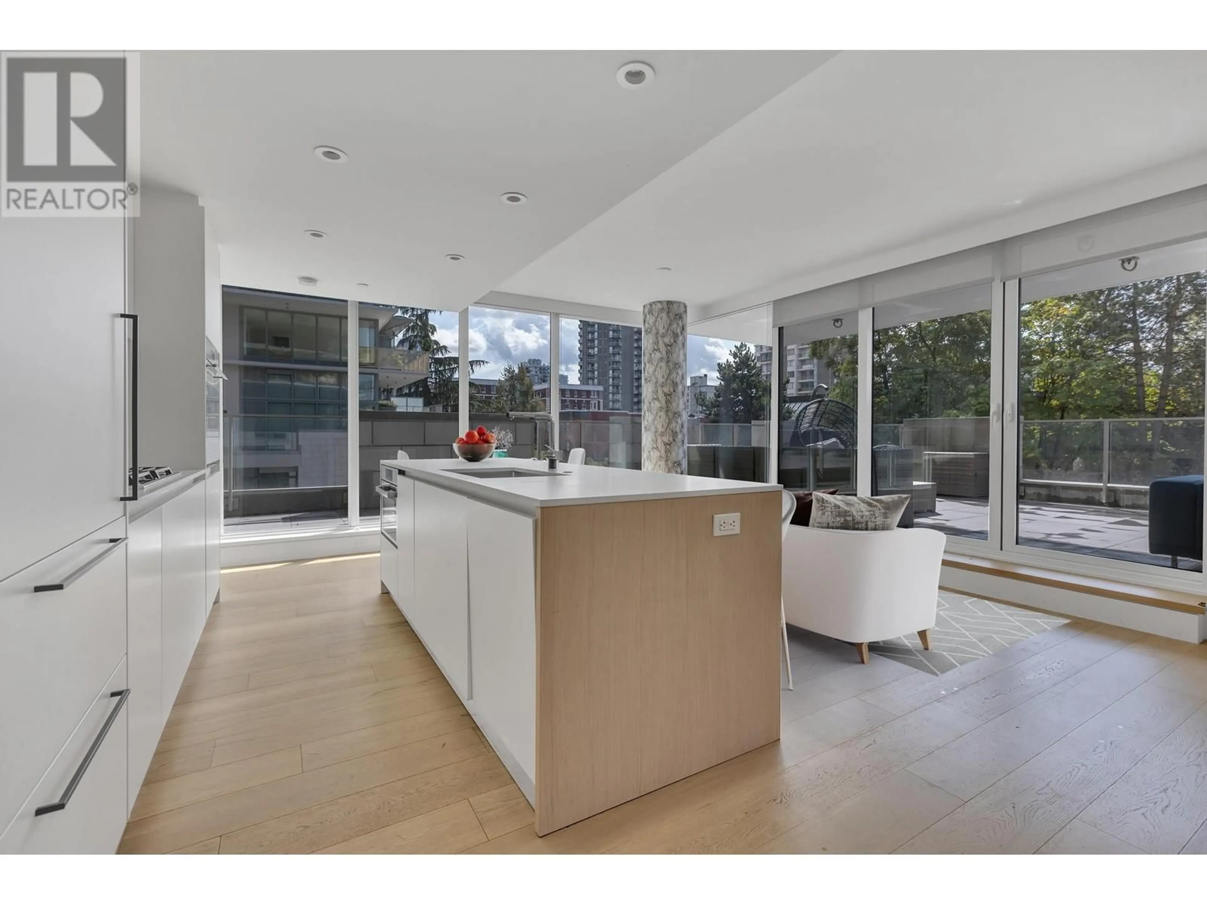 Open concept kitchen for 501 1180 BROUGHTON STREET, Vancouver British Columbia V6G2B1