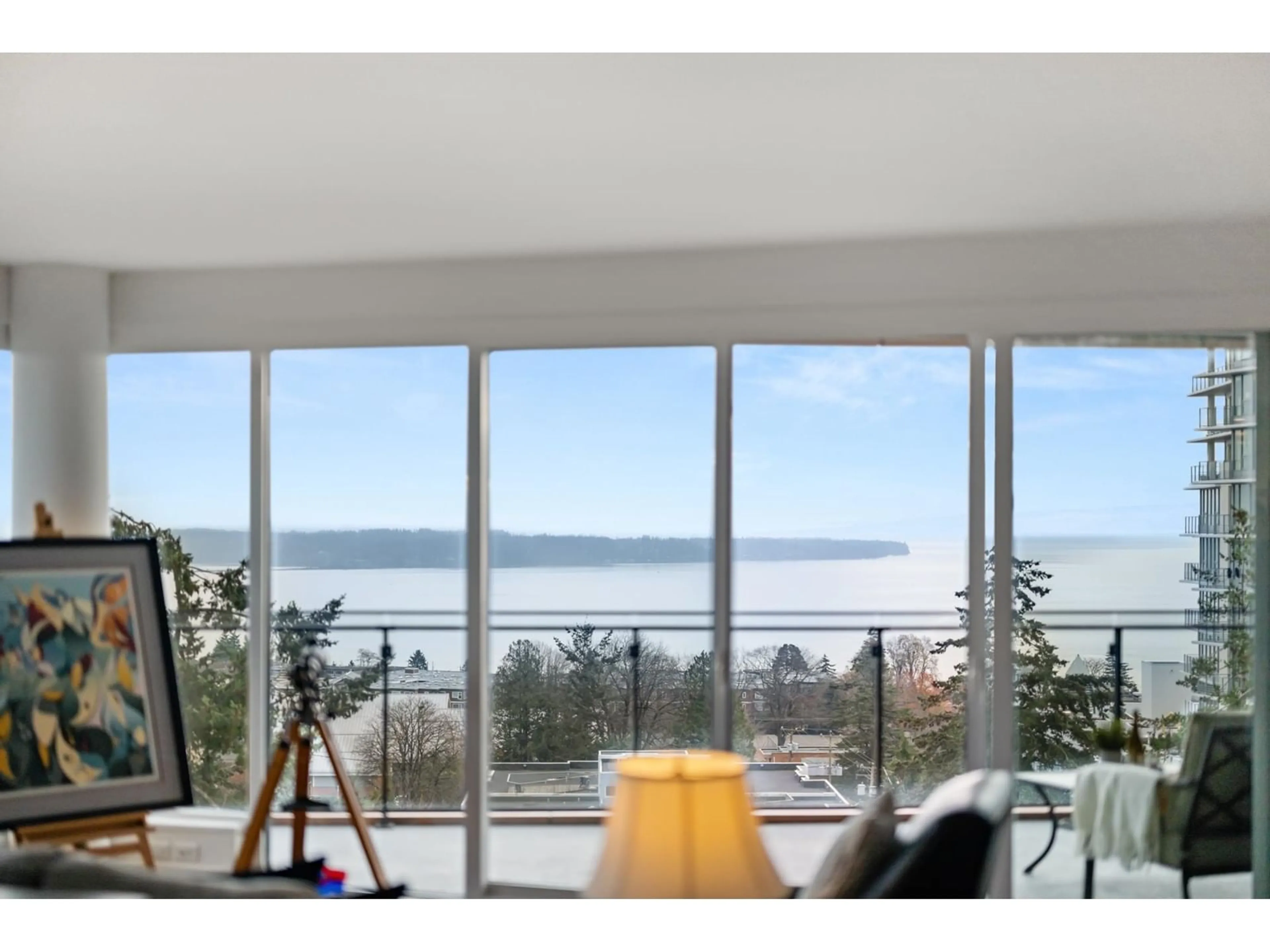 A pic from exterior of the house or condo, the view of lake or river for 805 1439 GEORGE STREET, White Rock British Columbia V4B0B9