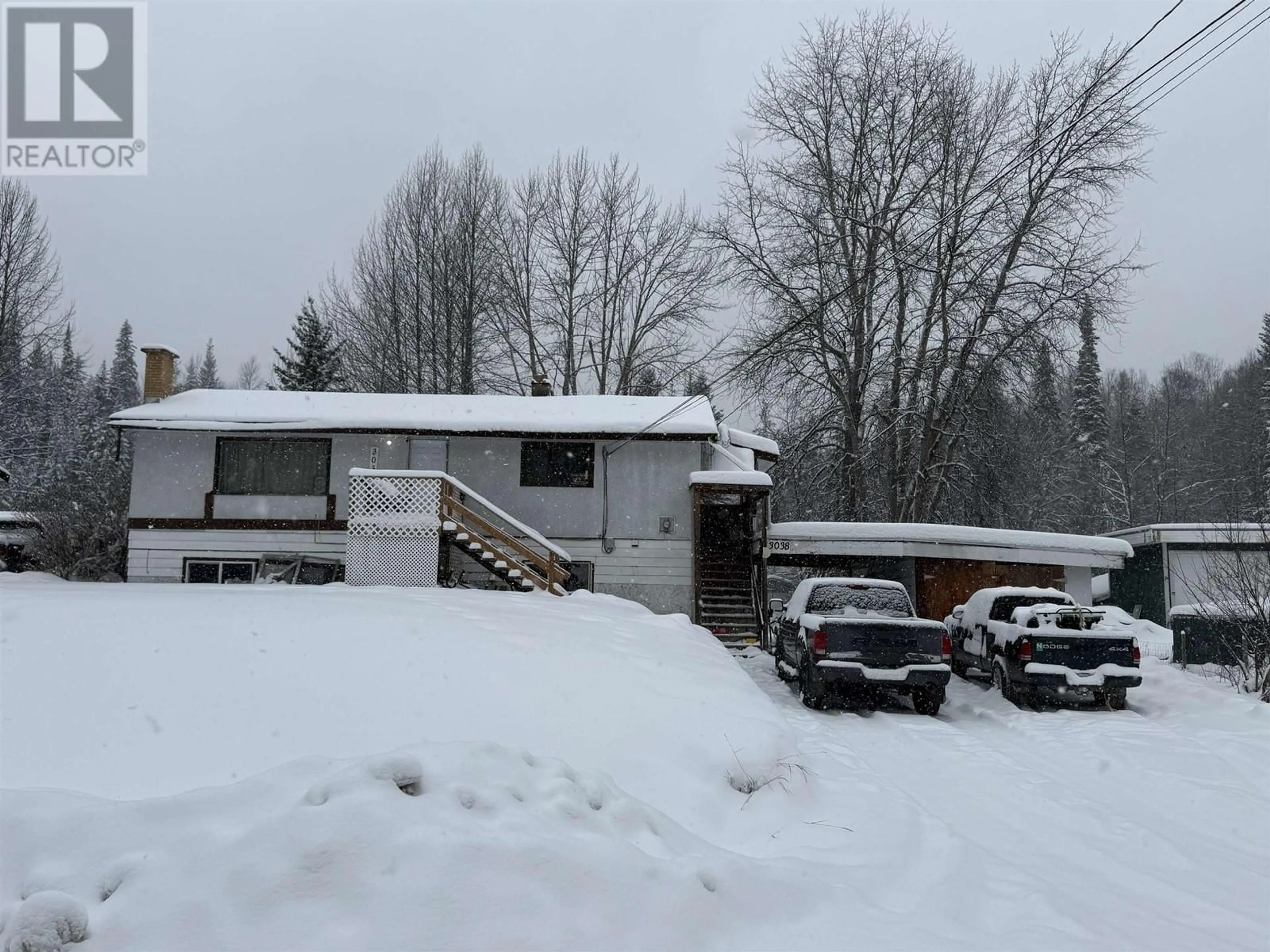 Frontside or backside of a home, the street view for 3038 MINOTTI DRIVE, Prince George British Columbia V2K1T4