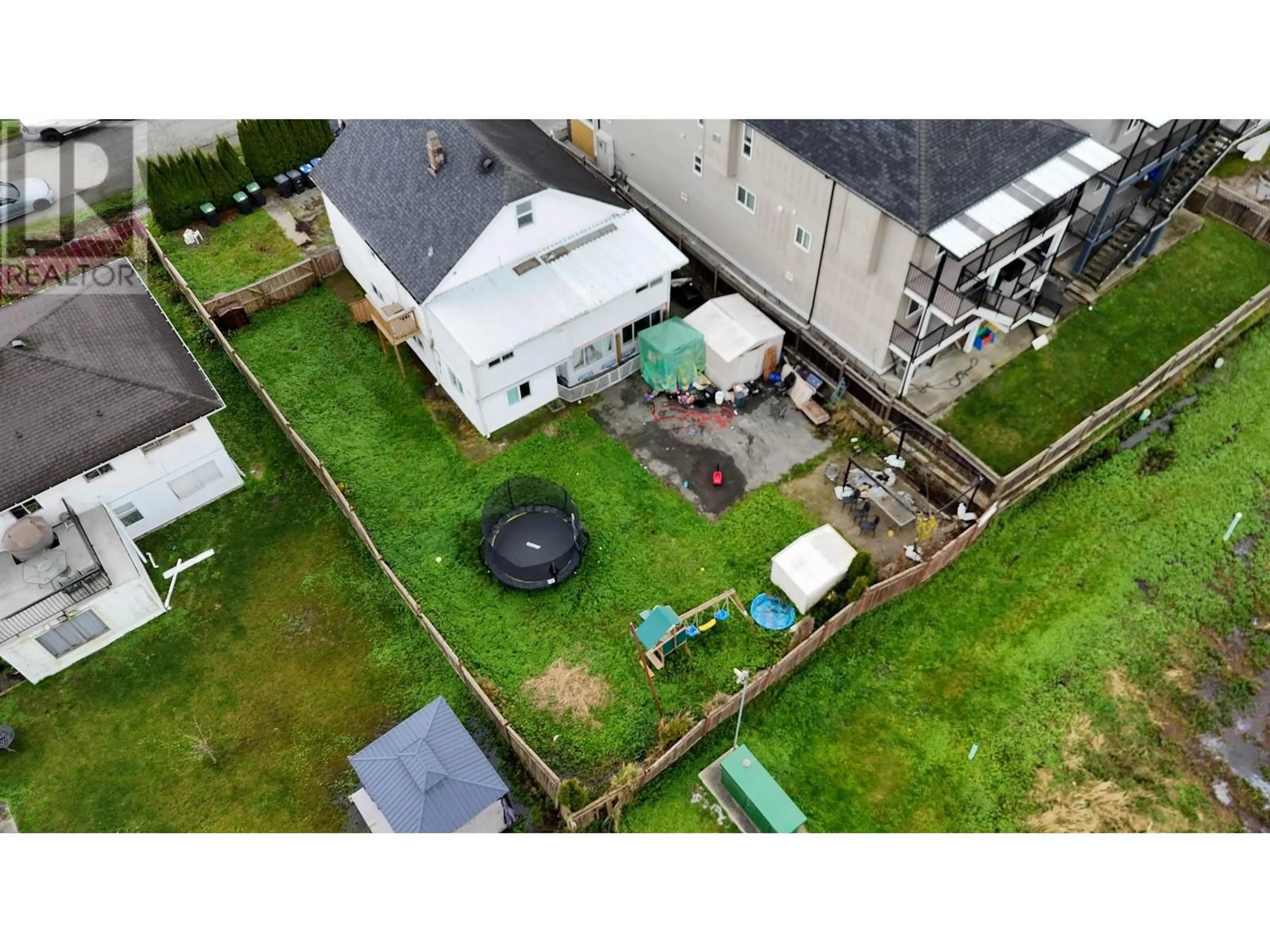 Frontside or backside of a home, the fenced backyard for 347 PEMBINA STREET, New Westminster British Columbia V3M5J5