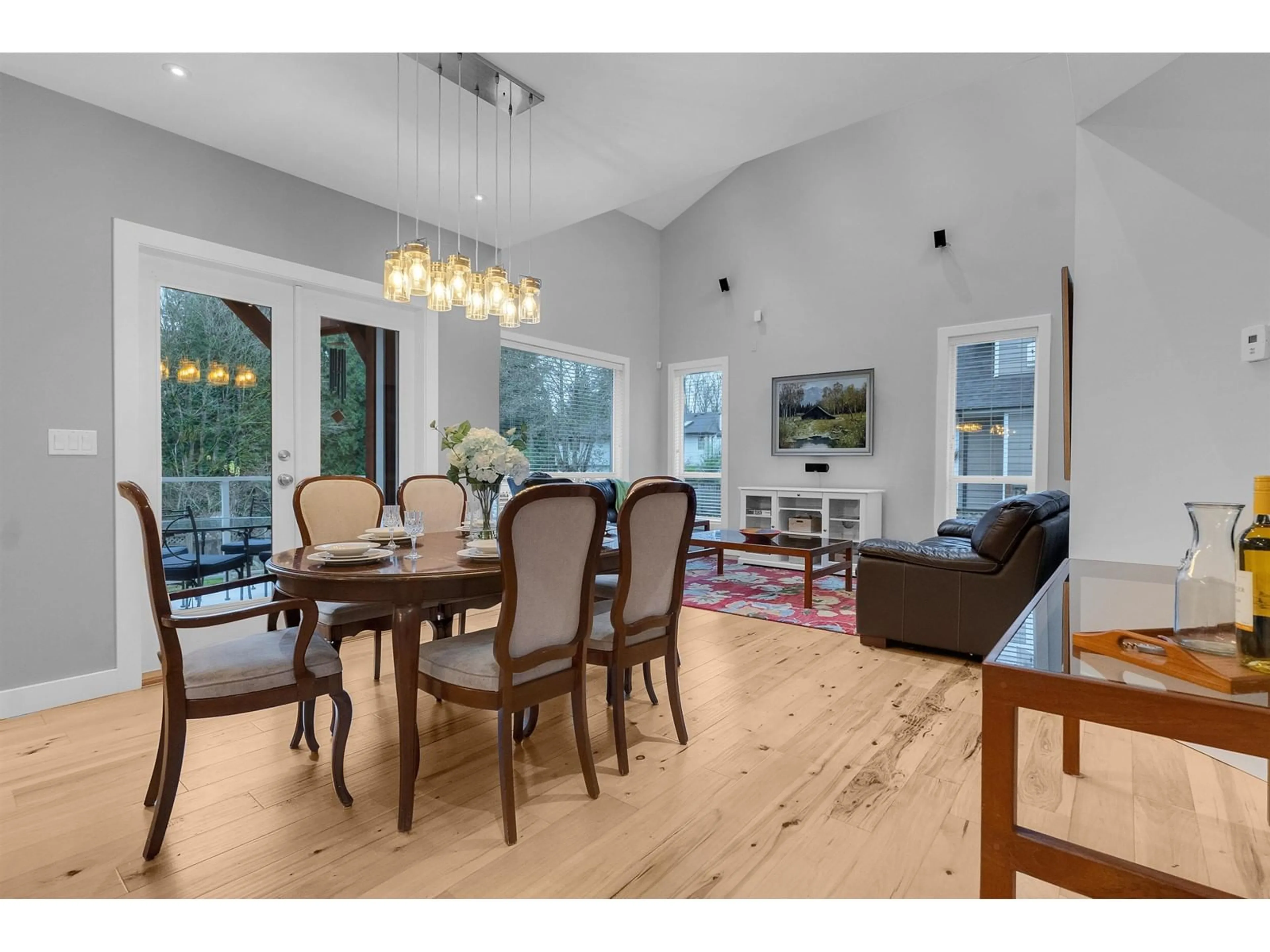 Dining room, wood floors, cottage for 10953 RIVER ROAD, Delta British Columbia V4C2R8