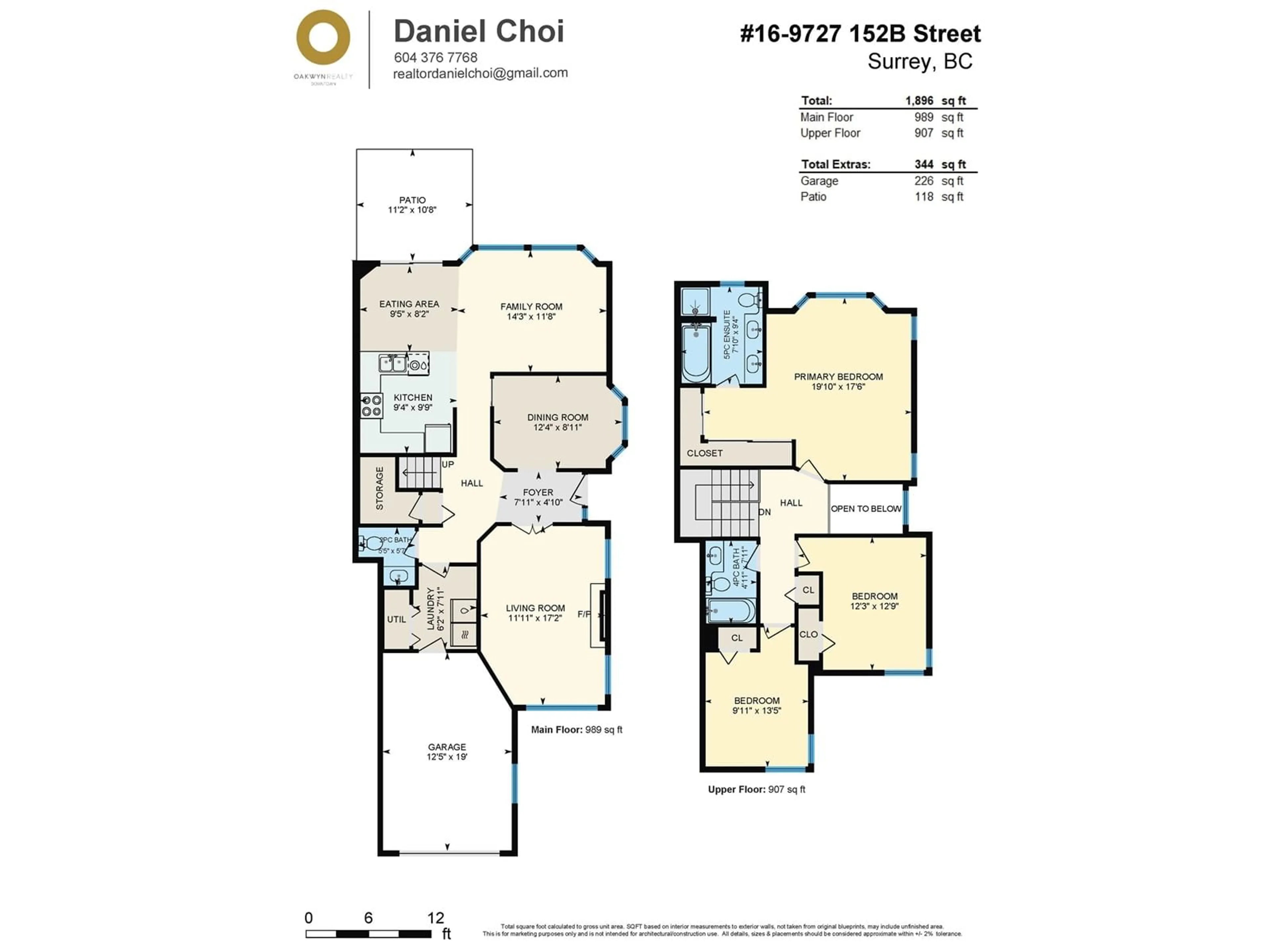 Floor plan for 16 9727 152B STREET, Surrey British Columbia V3R0G5