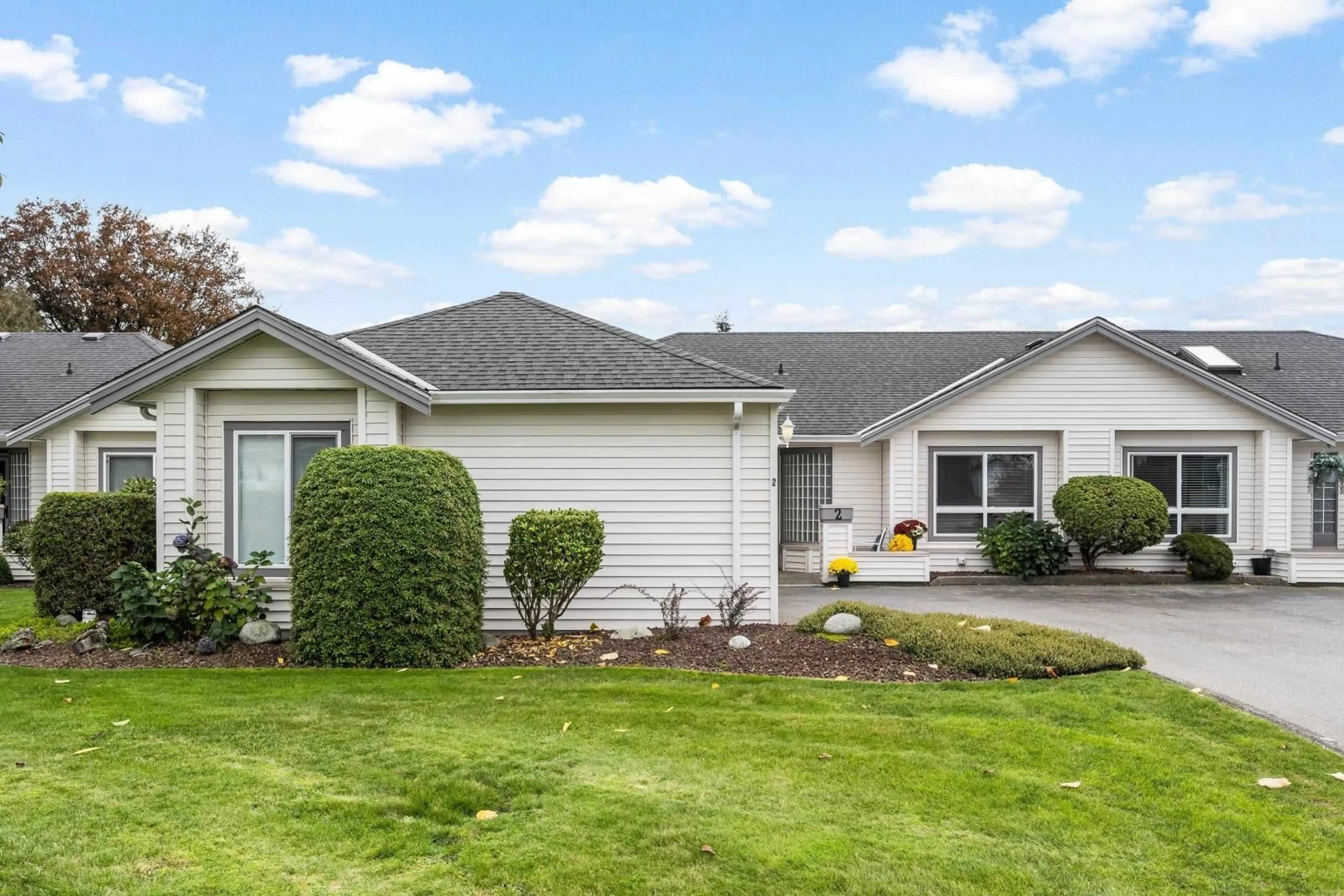 Frontside or backside of a home, the fenced backyard for 2 45302 JASPER DRIVE, Sardis British Columbia V2R3E9