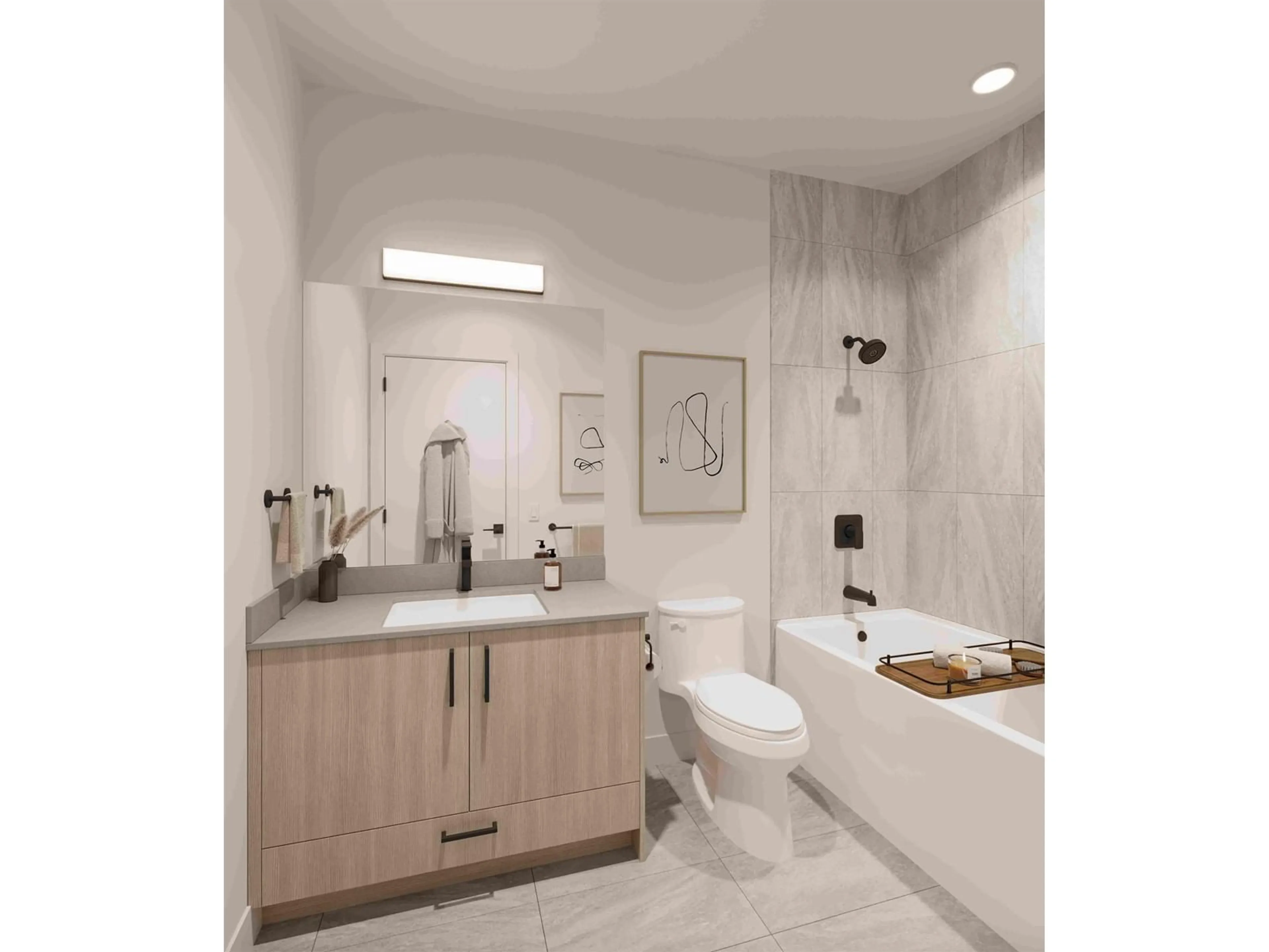 Bathroom, ceramic floors for B125 8320 208B AVENUE, Langley British Columbia V2Y2C4