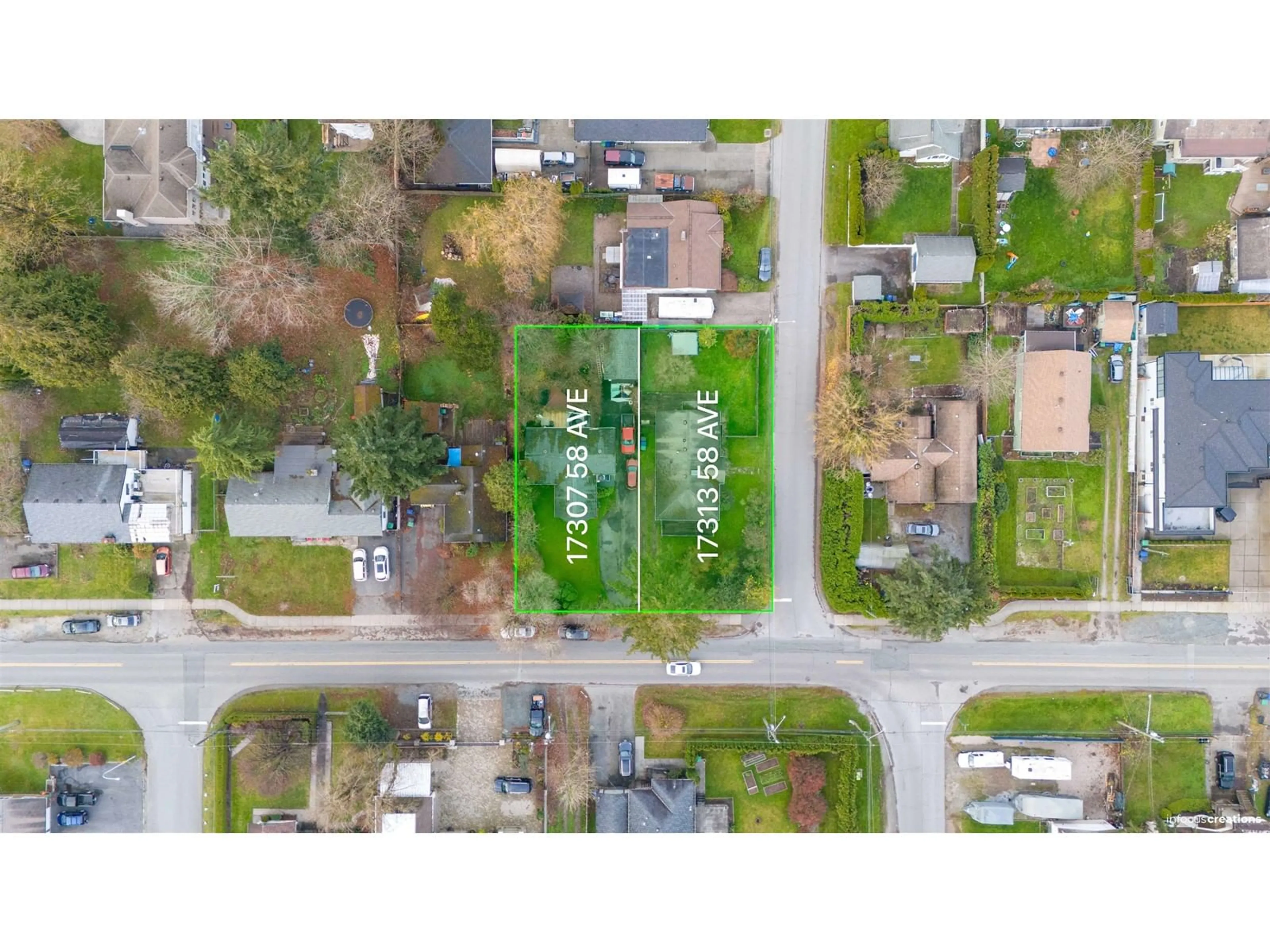 Frontside or backside of a home, the street view for 17307 58 AVENUE, Surrey British Columbia V3S1K7