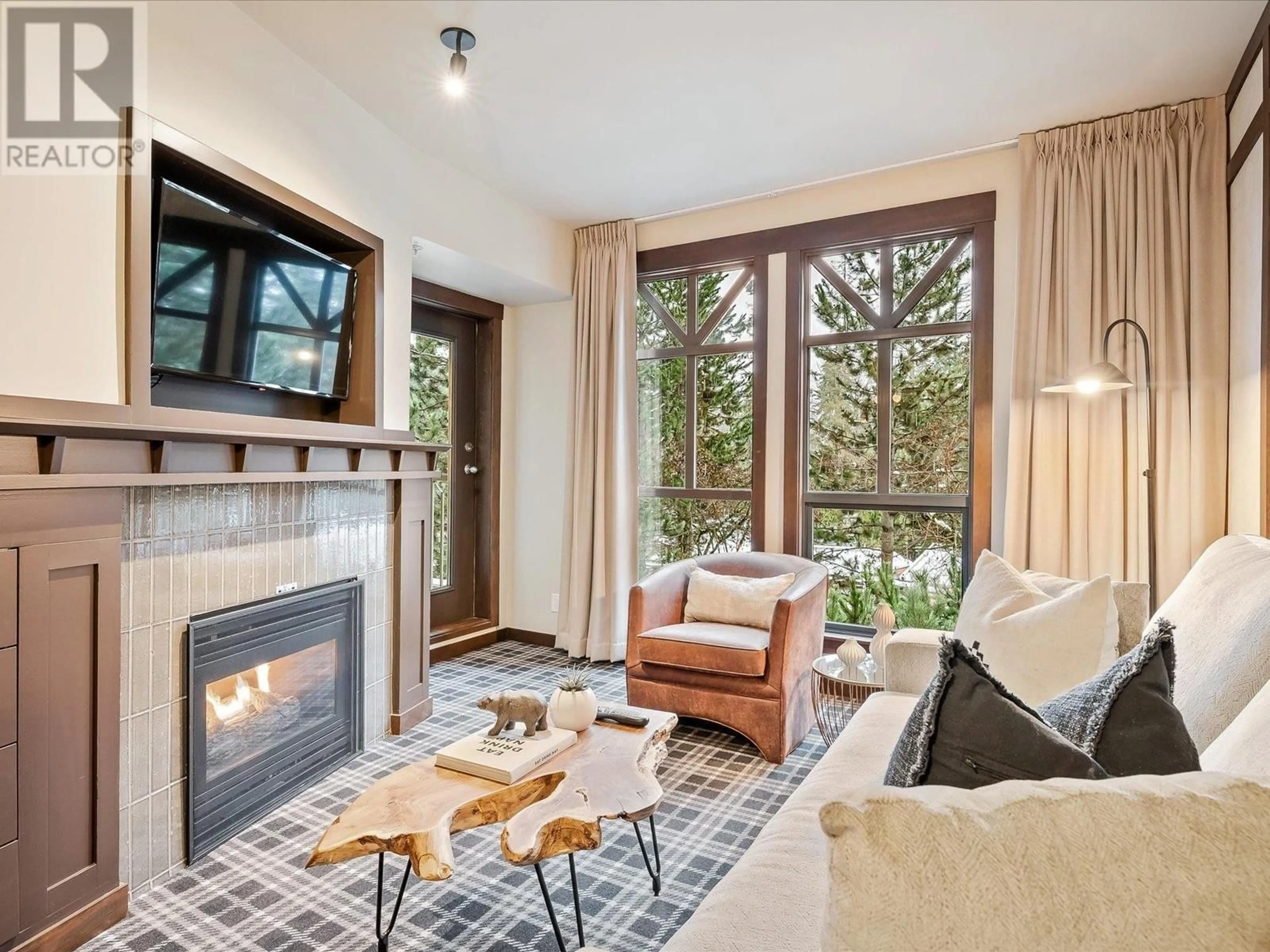 Living room, wood floors for 315 4320 SUNDIAL CRESCENT, Whistler British Columbia V8E1G6