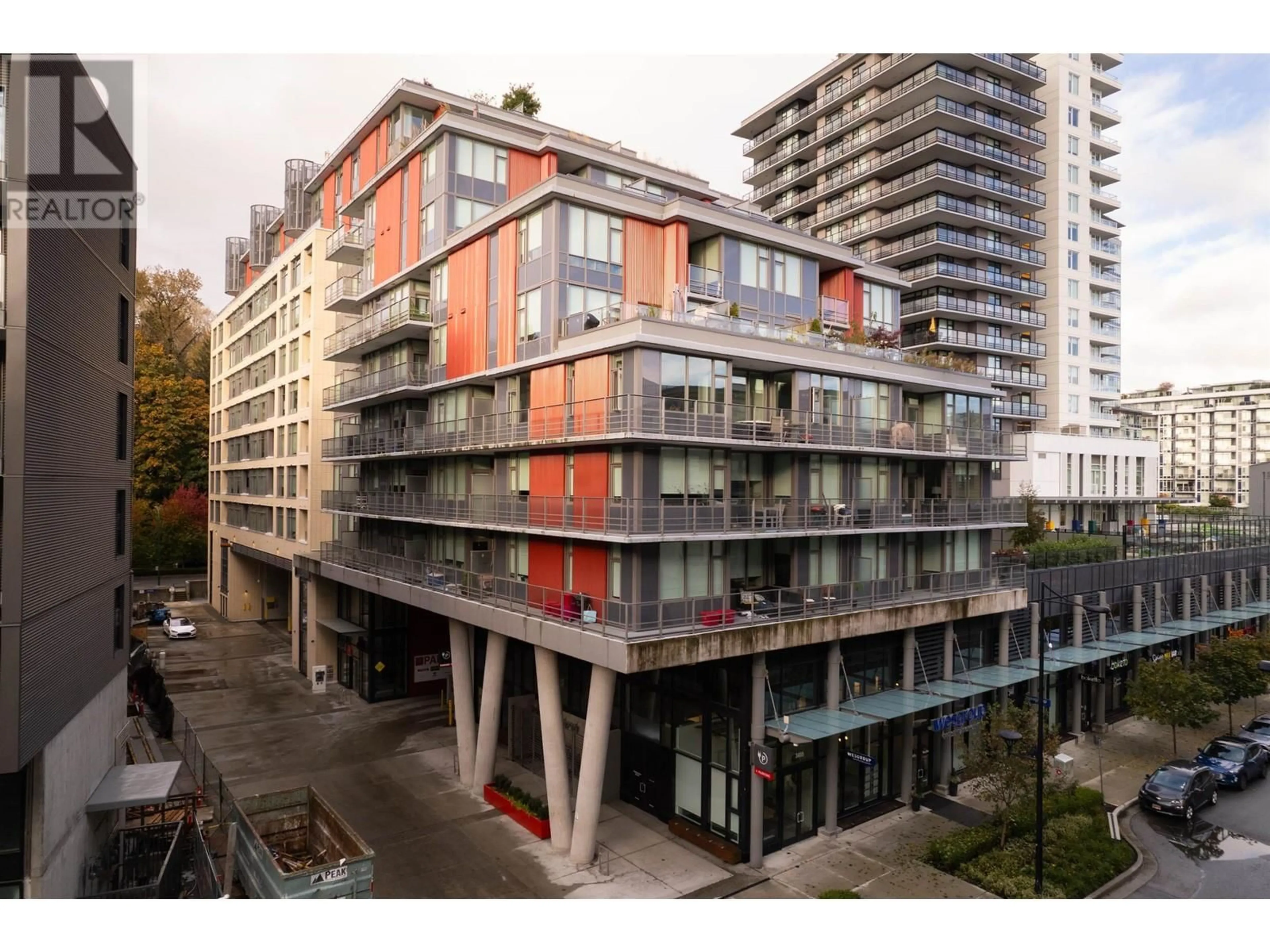 A pic from exterior of the house or condo, the front or back of building for 702 3451 SAWMILL CRESCENT, Vancouver British Columbia V5S0H3