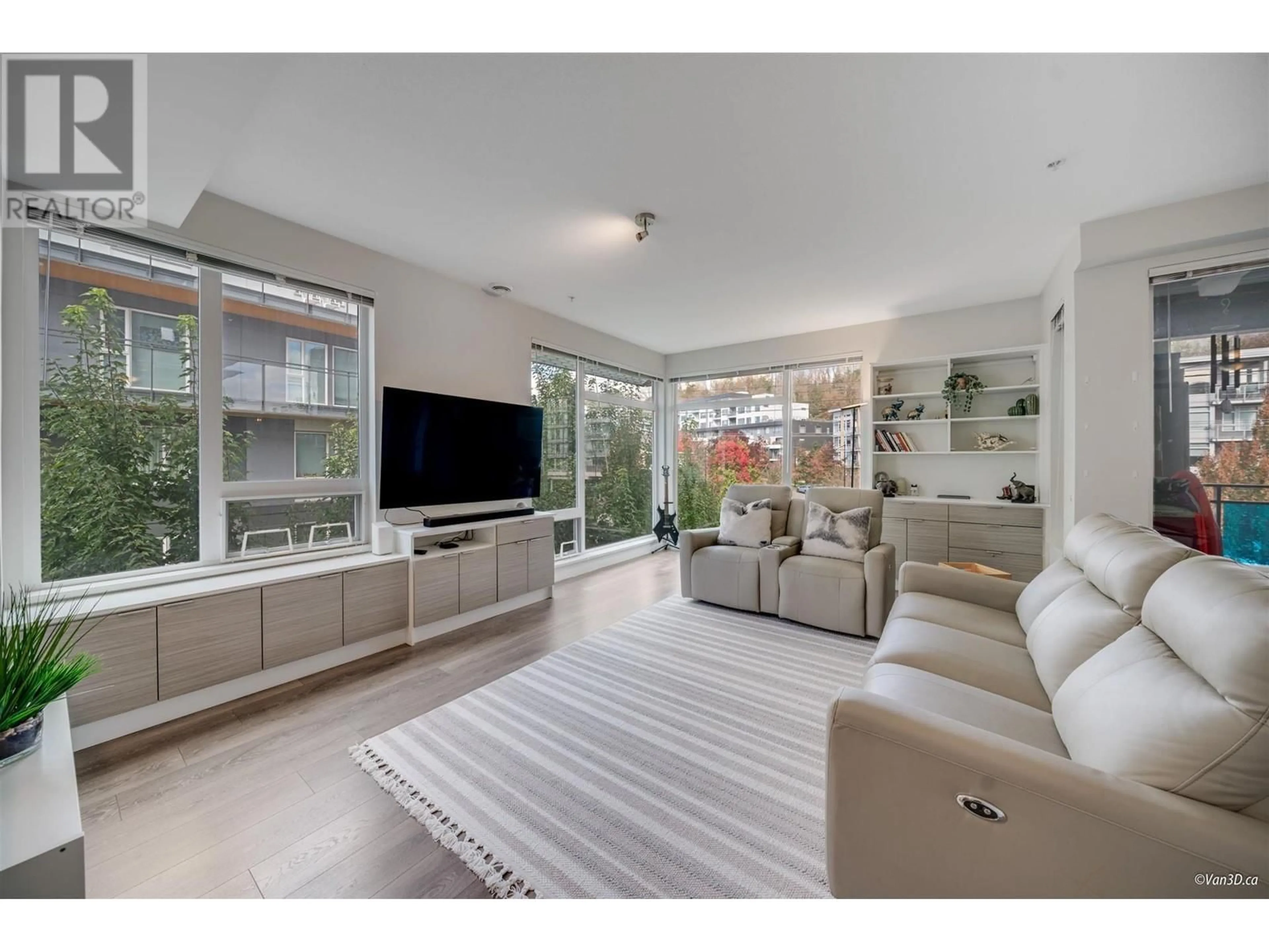 Living room, wood floors for 310 3289 RIVERWALK AVENUE, Vancouver British Columbia V5S0G2