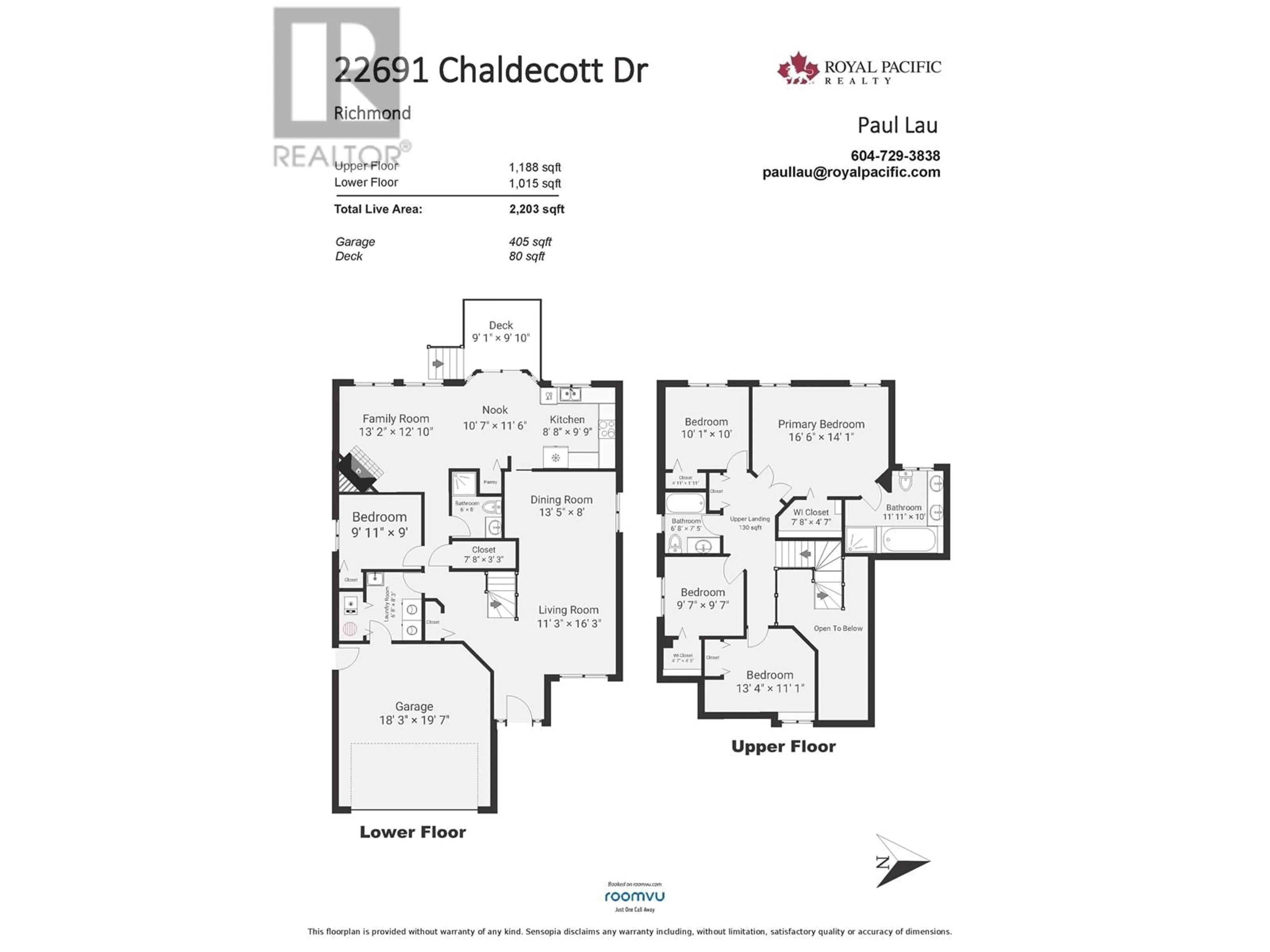 Floor plan for 22691 CHALDECOTT DRIVE, Richmond British Columbia V6V2T9