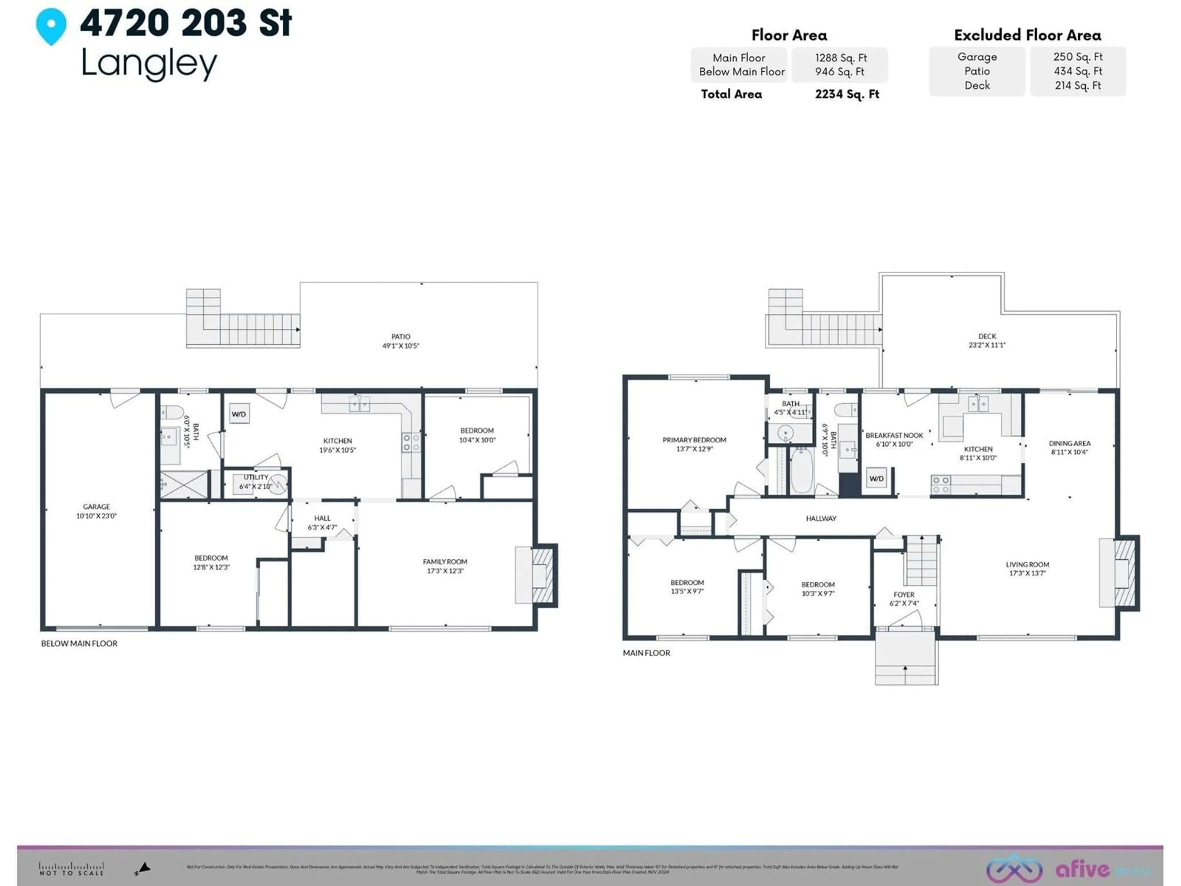 Floor plan for 4720 203 STREET, Langley British Columbia V3A5J7