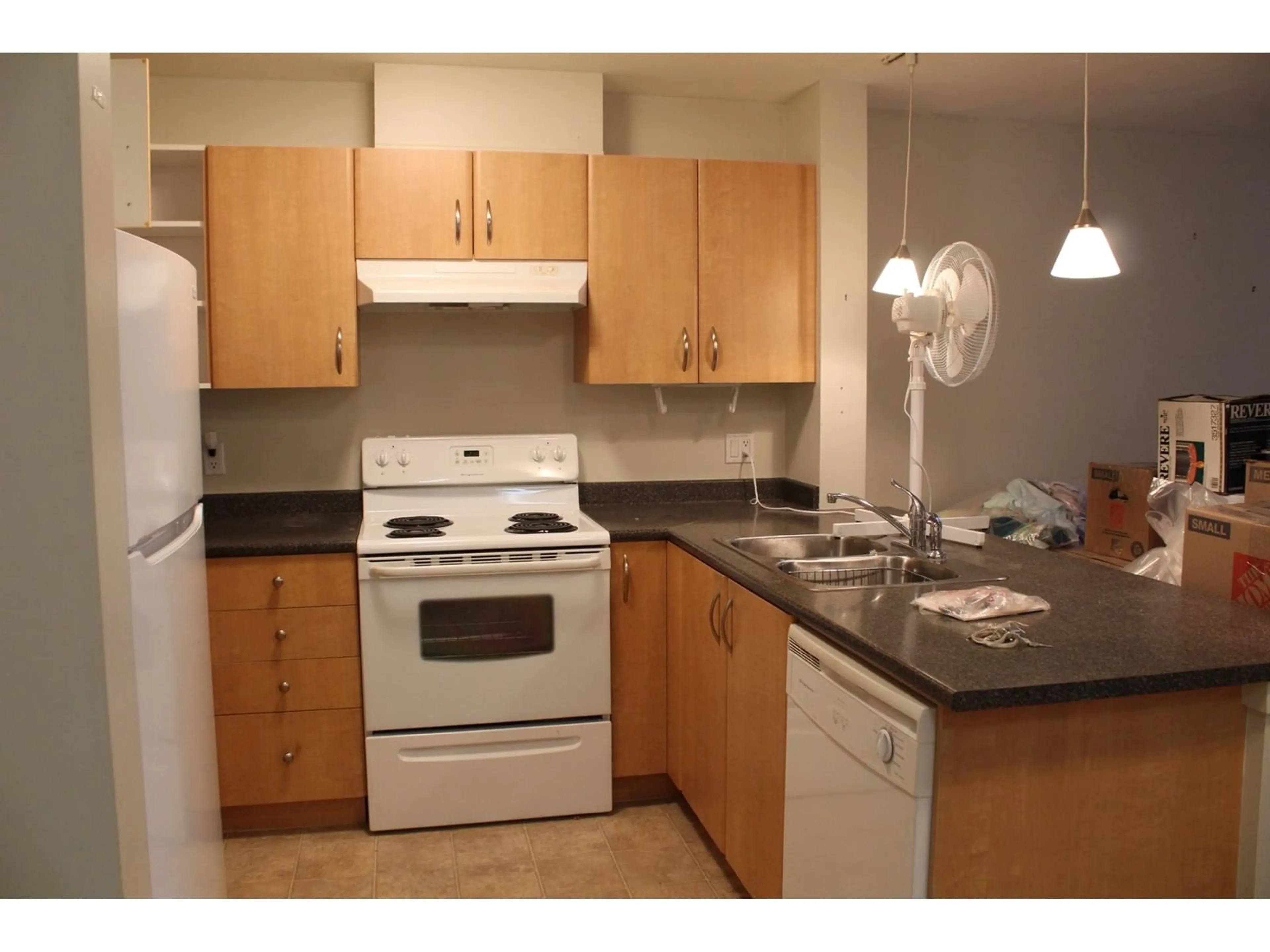 Standard kitchen, wood floors for 244 27358 32 AVENUE, Langley British Columbia V4W3M5