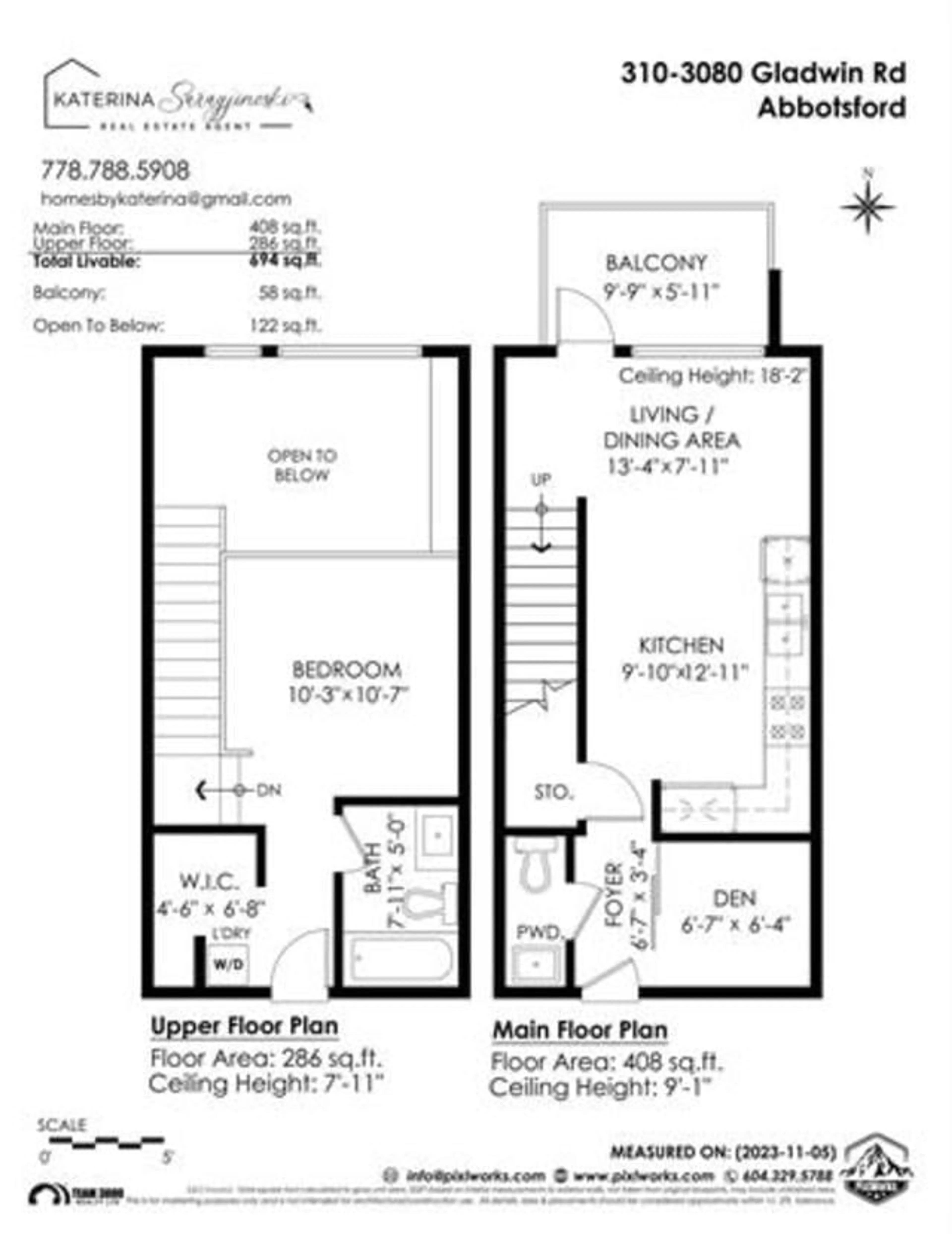 Floor plan for 310 3080 GLADWIN ROAD, Abbotsford British Columbia V2T0G3