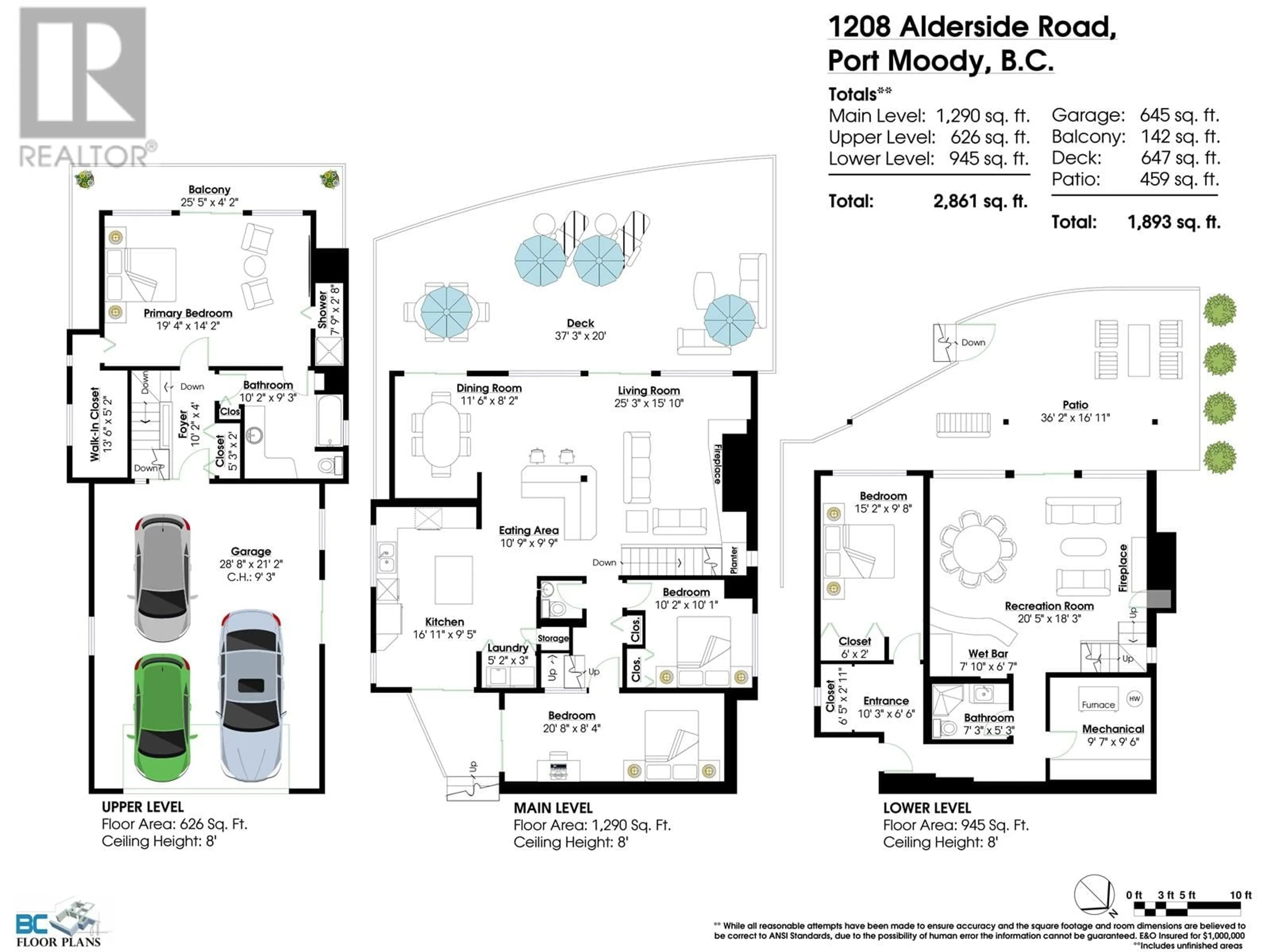 Floor plan for 1208 ALDERSIDE ROAD, Port Moody British Columbia V3H3A6