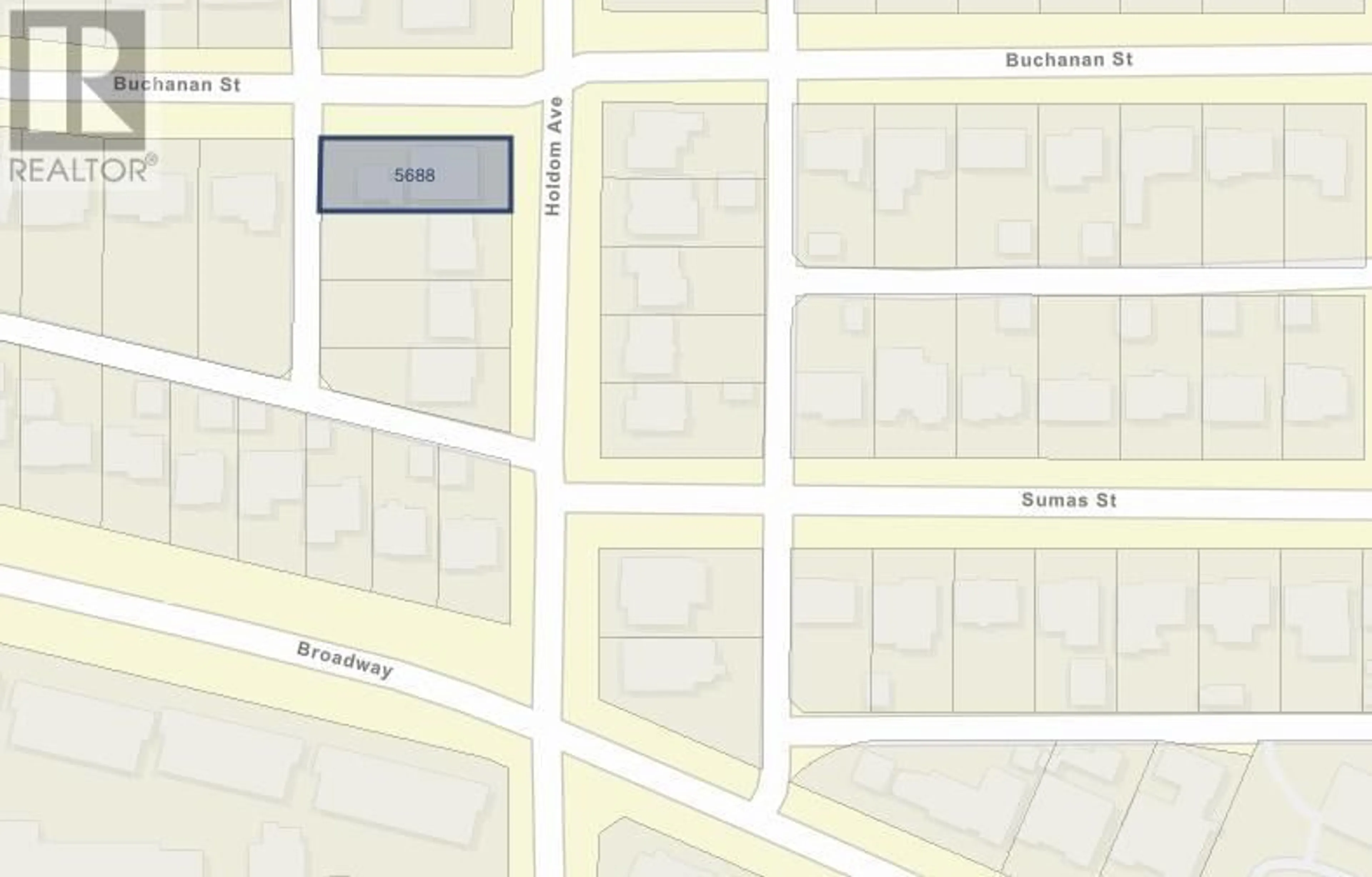 Picture of a map for 5688 BUCHANAN STREET, Burnaby British Columbia V5B2R7