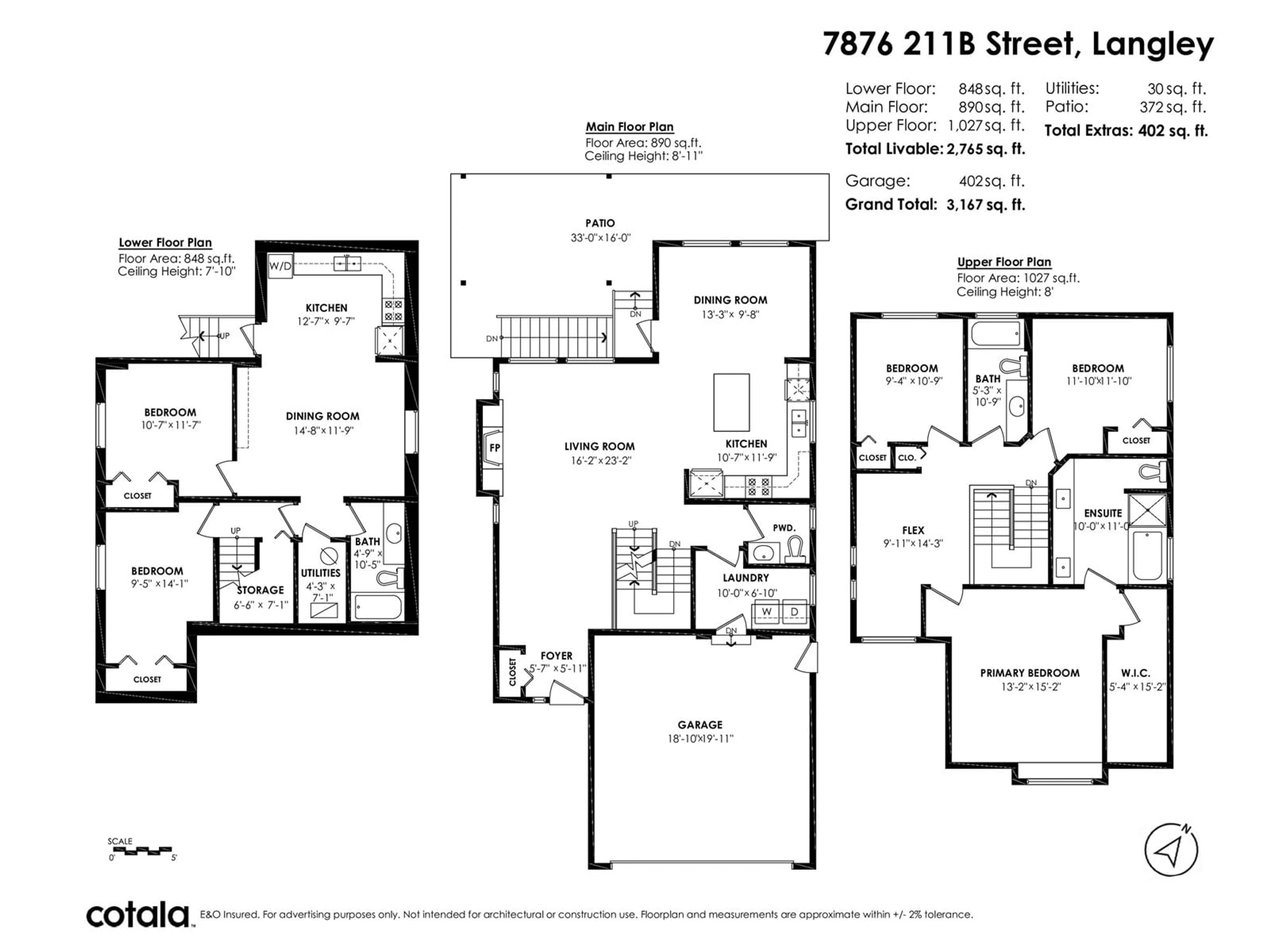 Floor plan for 7876 211B STREET, Langley British Columbia V2Y0H5