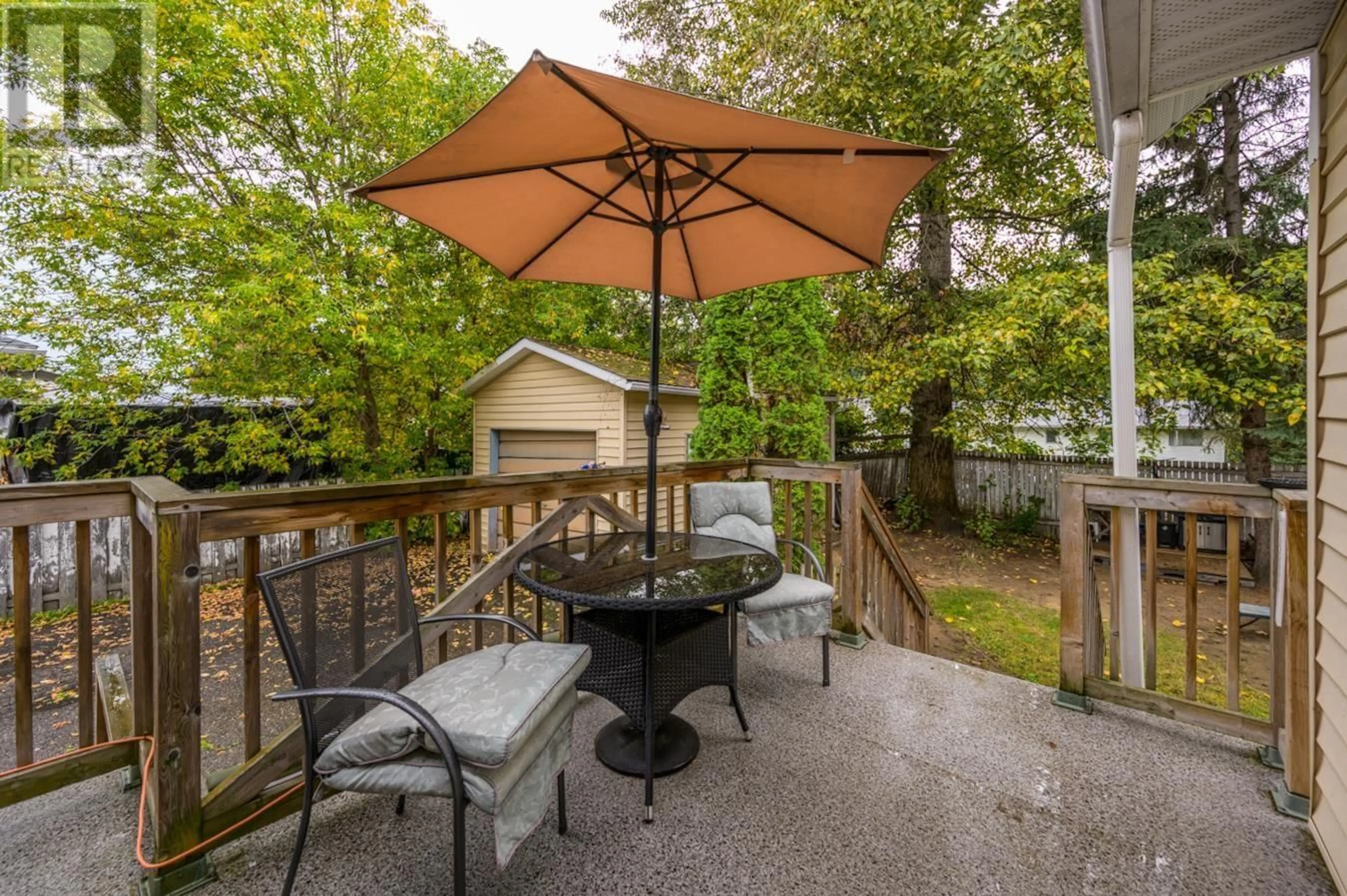 Patio, the fenced backyard for 2659 PETERSEN ROAD, Prince George British Columbia V2N1P1