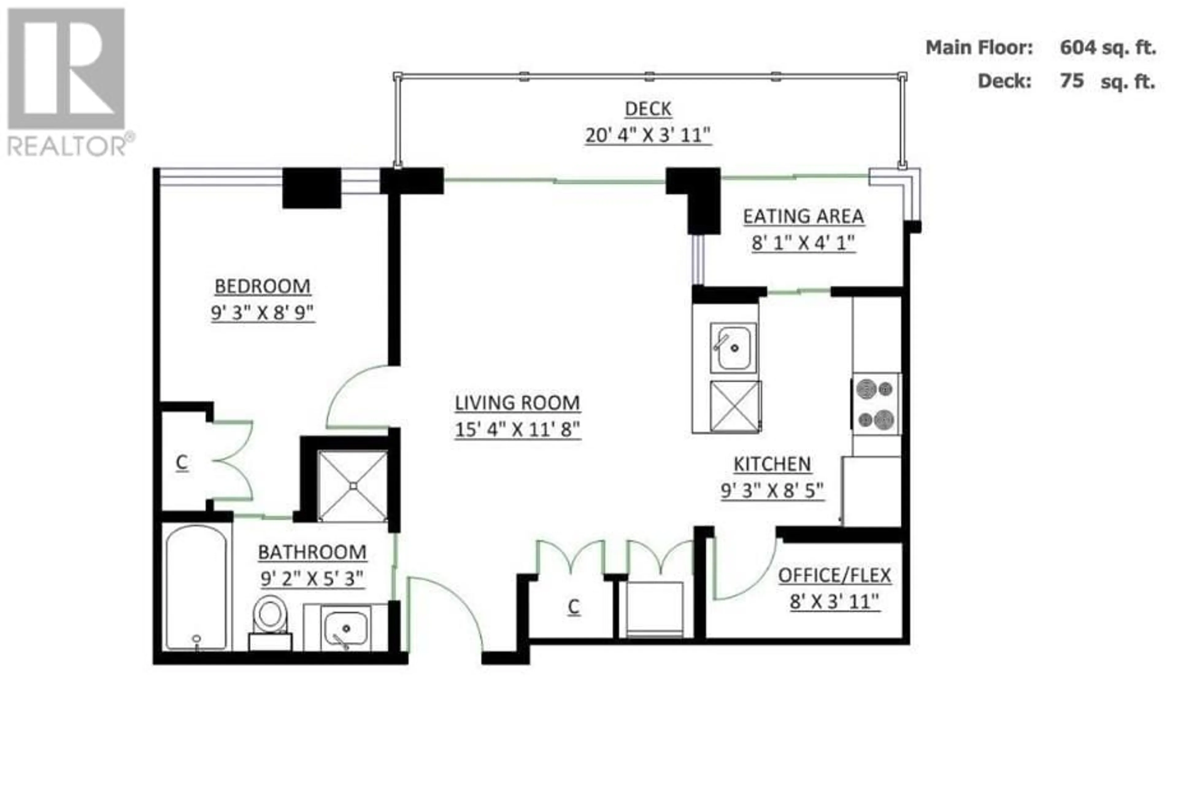 Floor plan for 1107 1205 HOWE STREET, Vancouver British Columbia V6Z0B2