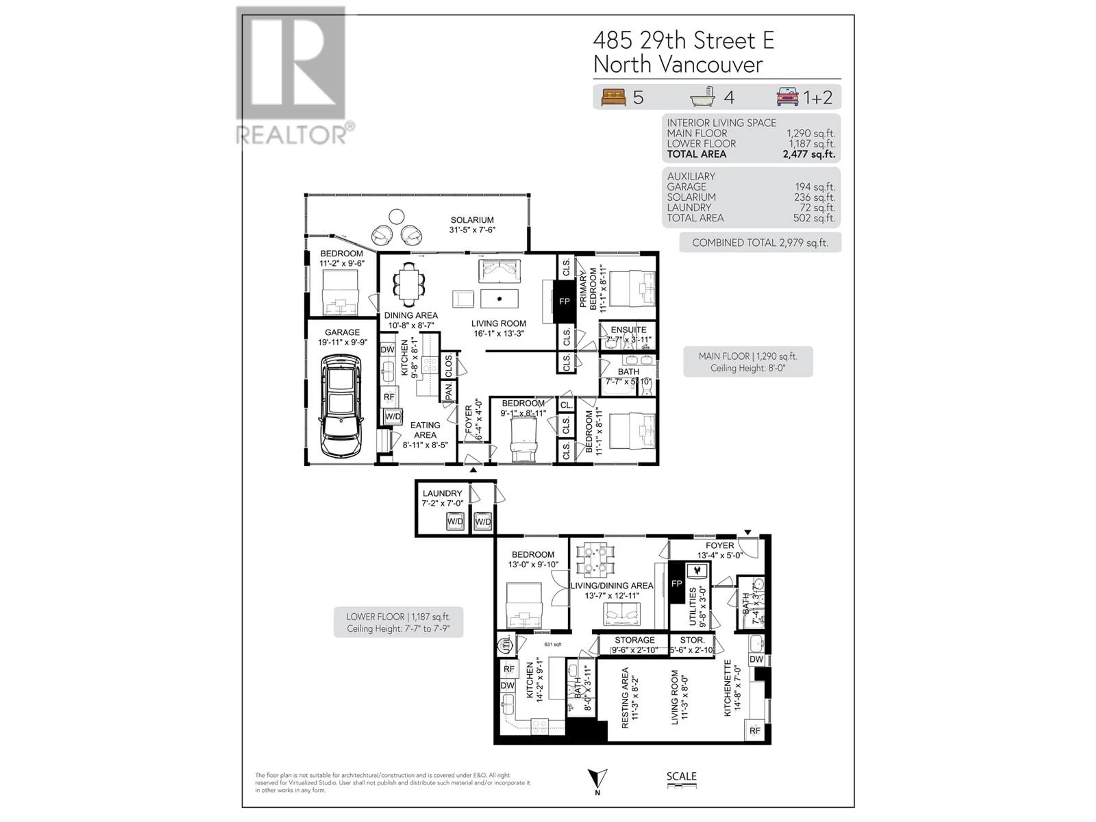 Floor plan for 485 E 29TH STREET, North Vancouver British Columbia V7N1E2