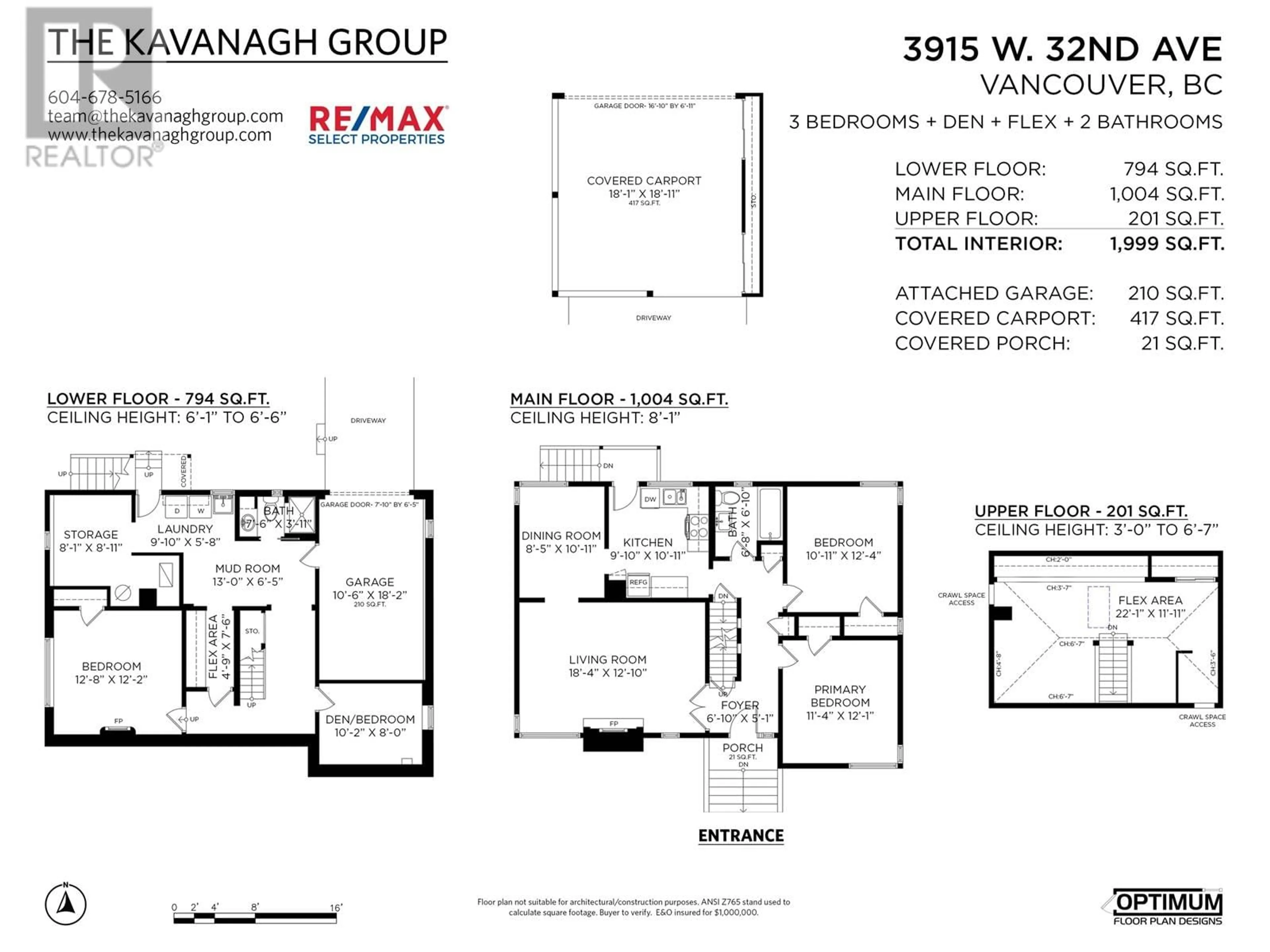 Floor plan for 3915 W 32ND AVENUE, Vancouver British Columbia V6S1Z4