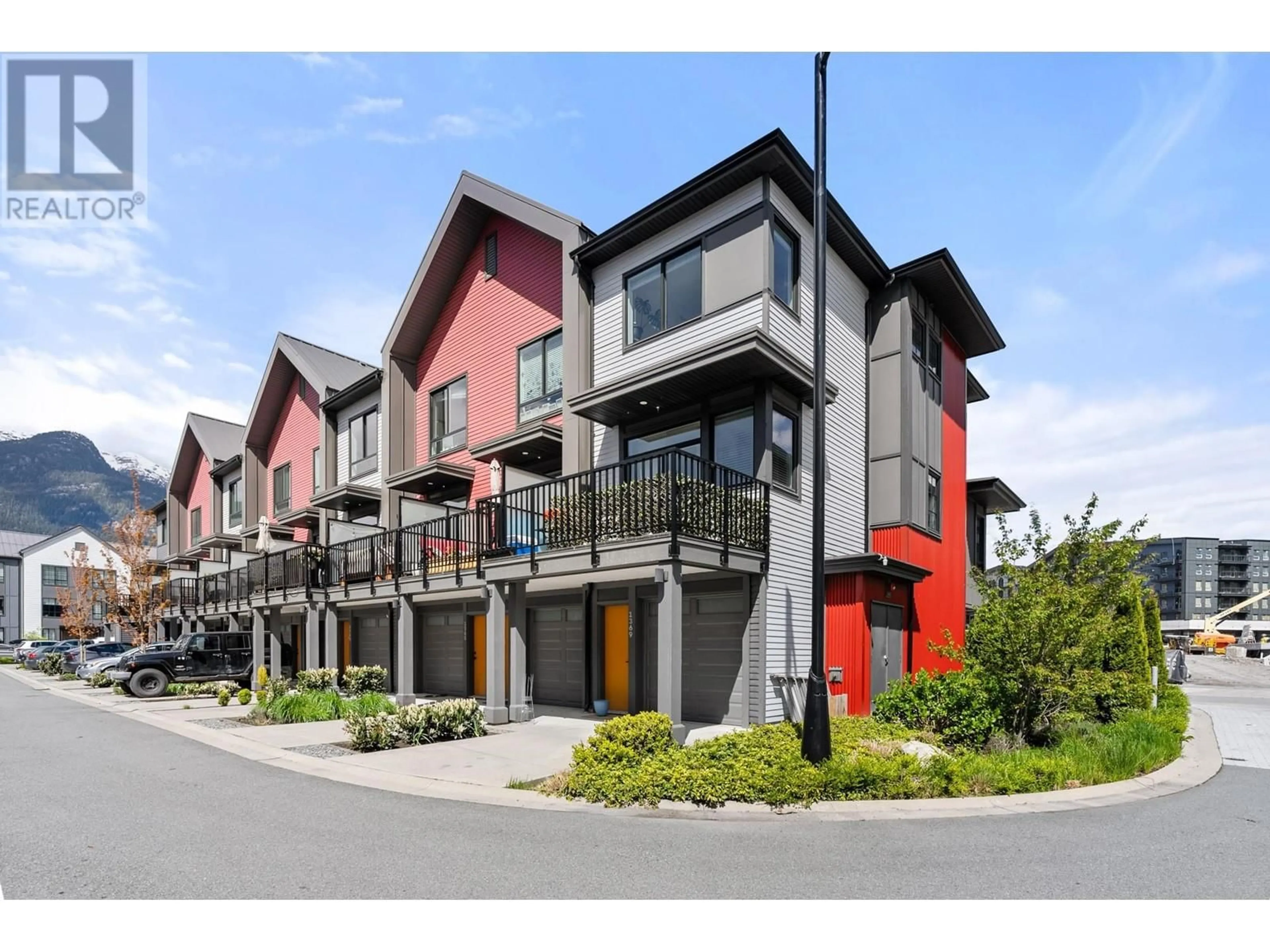 A pic from exterior of the house or condo, the street view for 1369 MARINASIDE PLACE, Squamish British Columbia V8B1A8