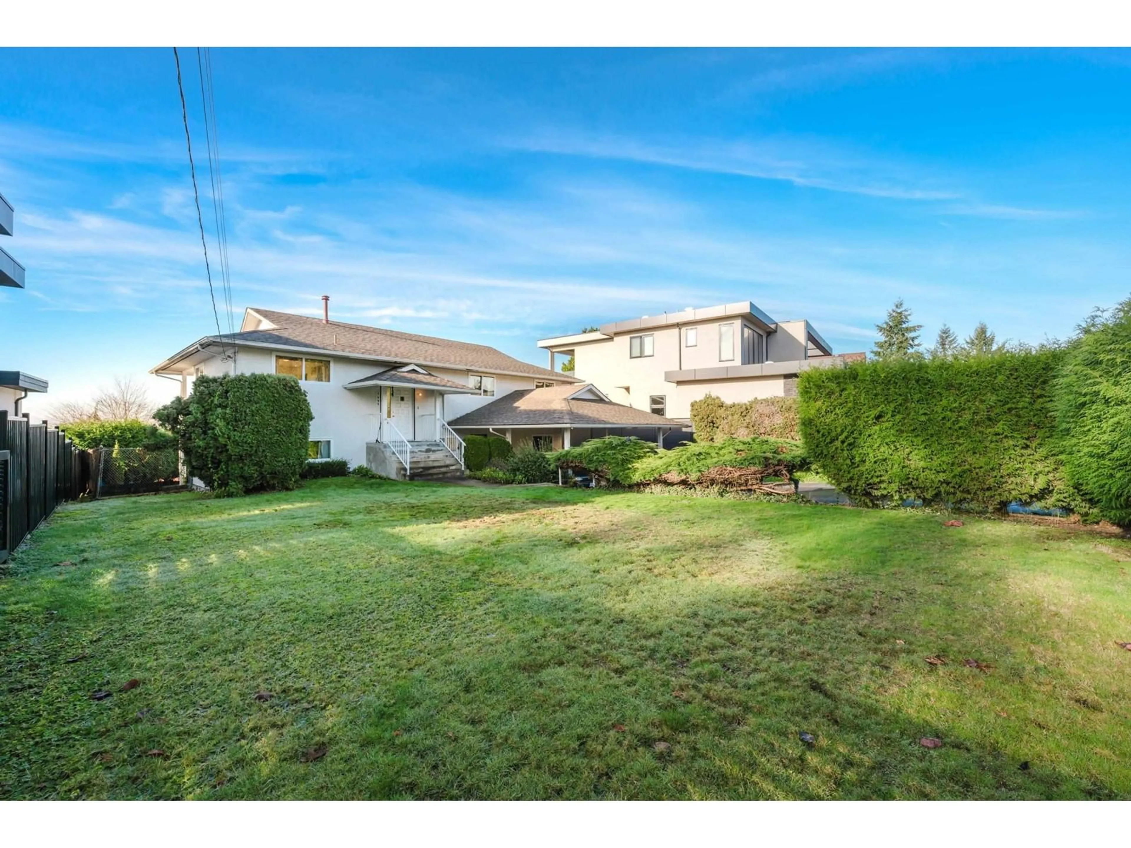 Frontside or backside of a home, the fenced backyard for 7999 WILTSHIRE BOULEVARD, Delta British Columbia V4C4B5