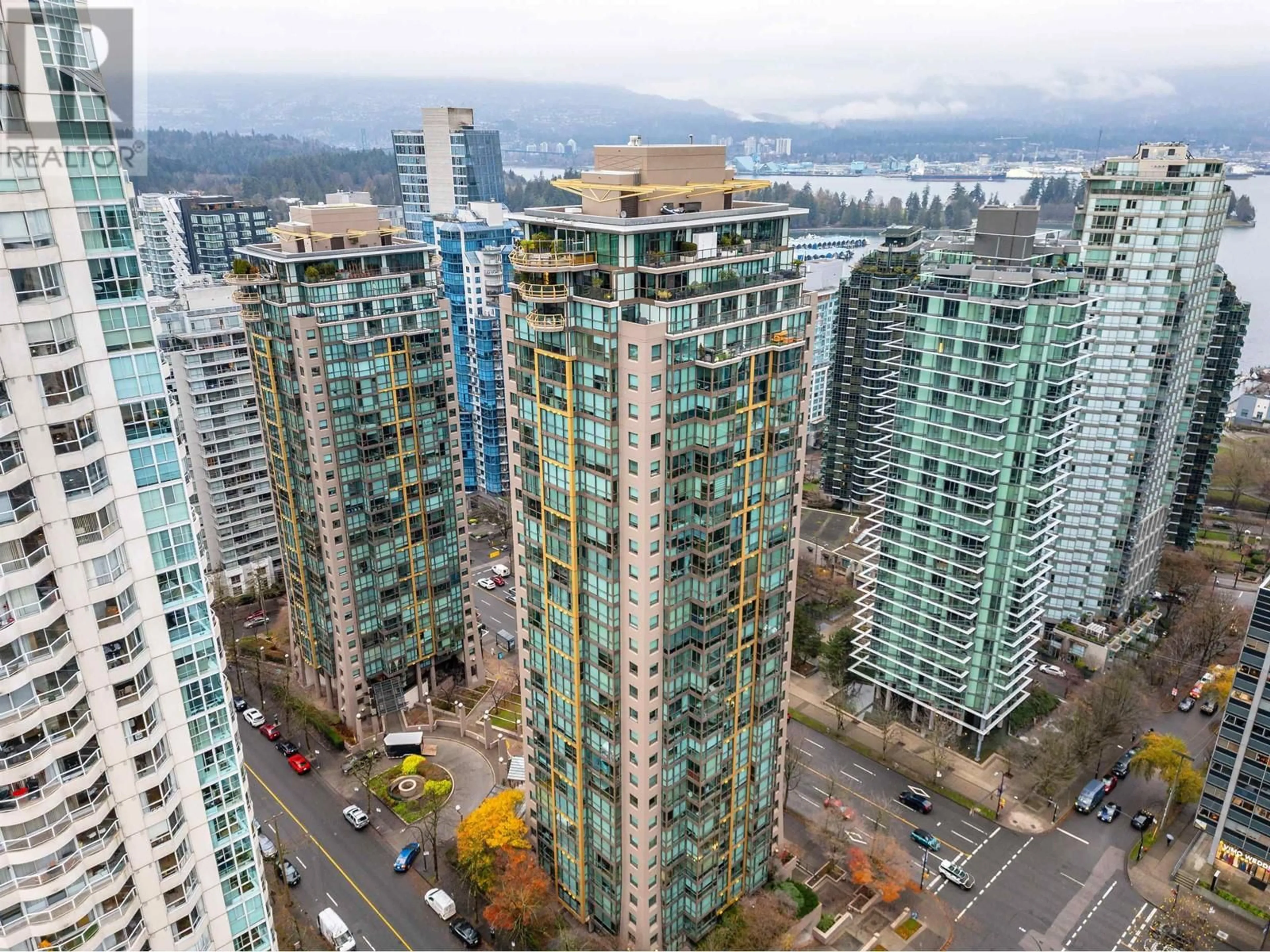 A pic from exterior of the house or condo, the view of city buildings for 3001 1331 ALBERNI STREET, Vancouver British Columbia V6E4S1