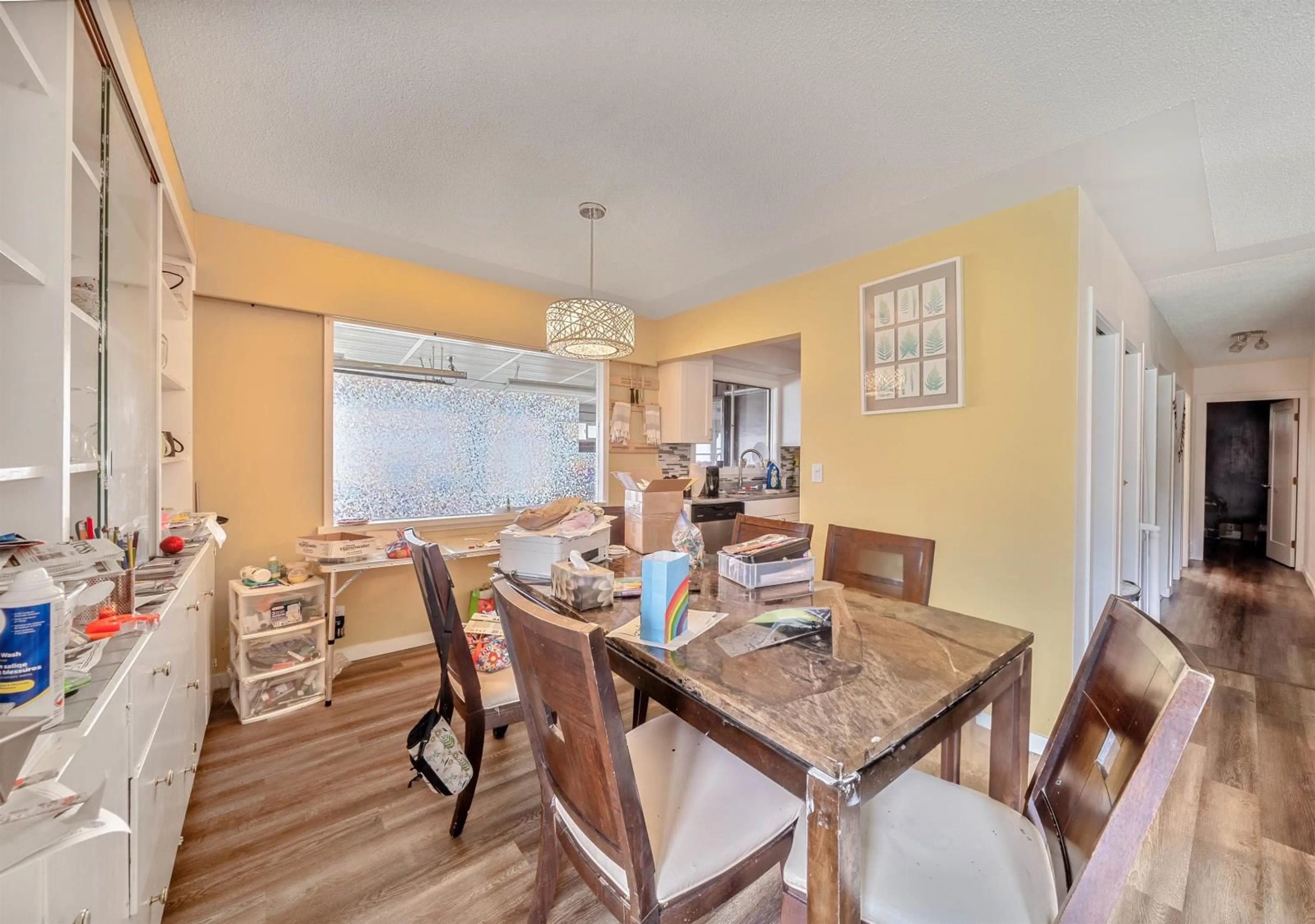 Dining room, wood floors, cottage for 10169 FAIRVIEW DRIVE, Chilliwack British Columbia V2P5J5