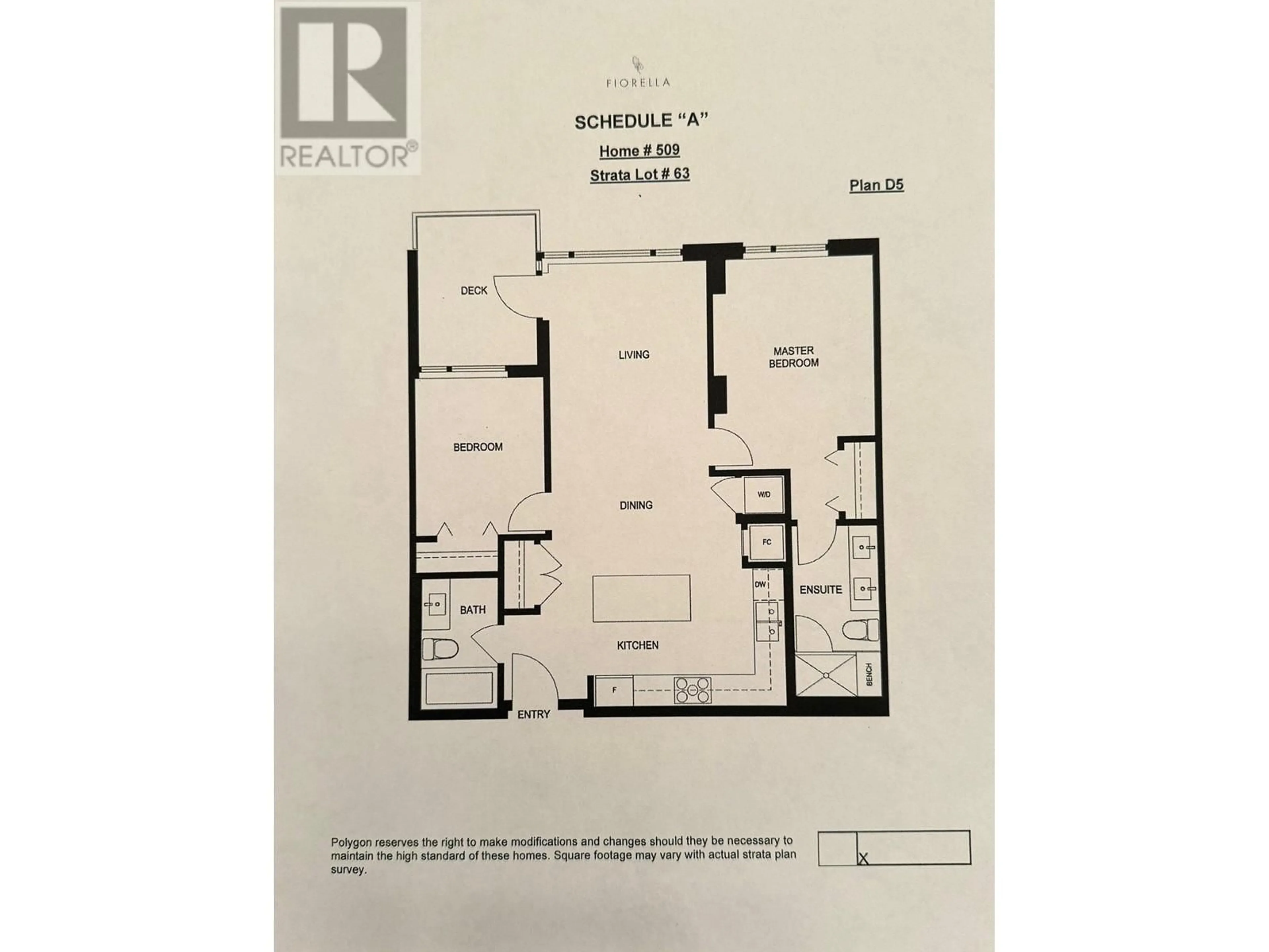 Floor plan for 509 3699 SEXSMITH ROAD, Richmond British Columbia V6H2H6