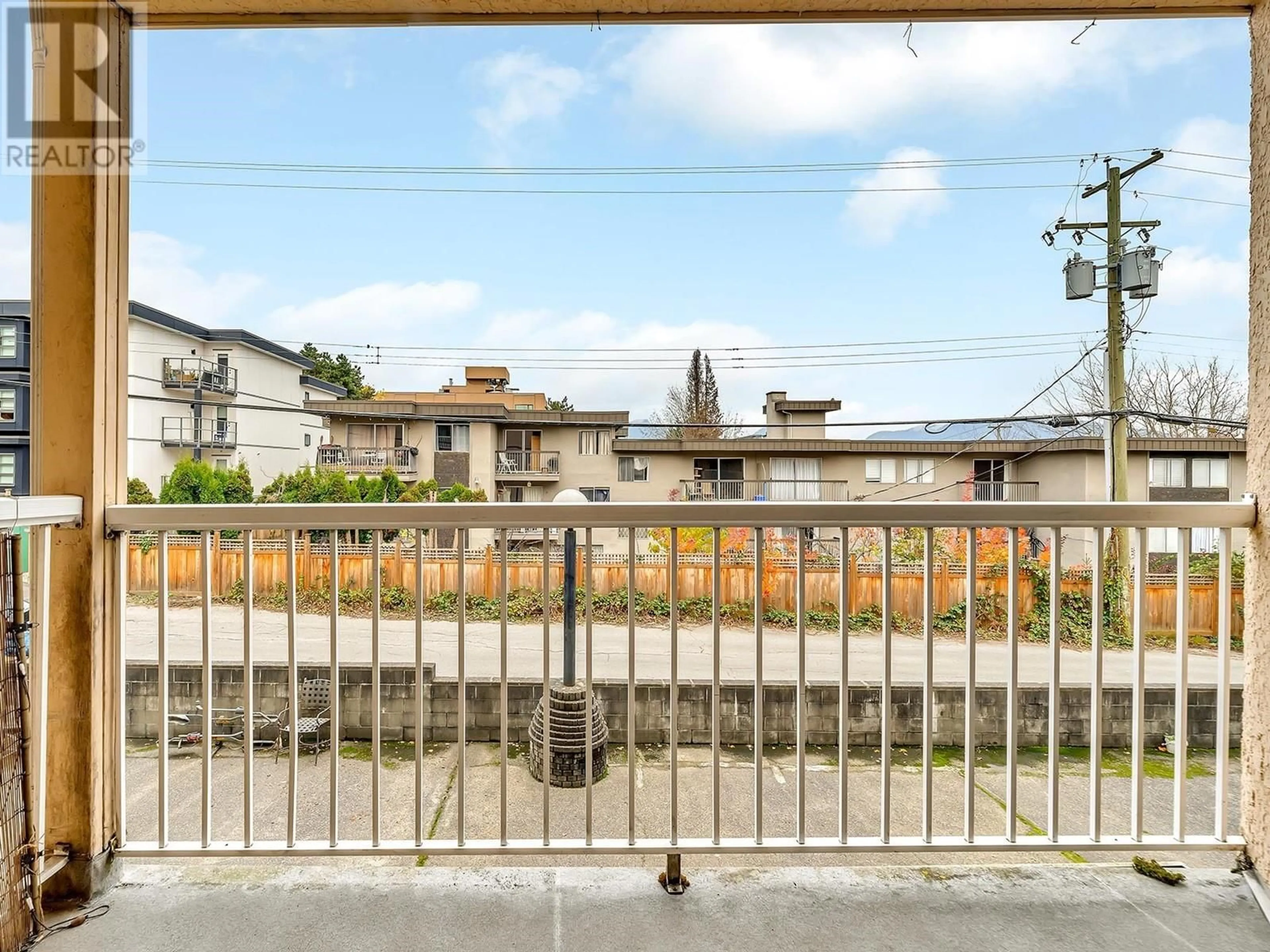 Patio, the fenced backyard for 204 975 E BROADWAY, Vancouver British Columbia V5T1Y3