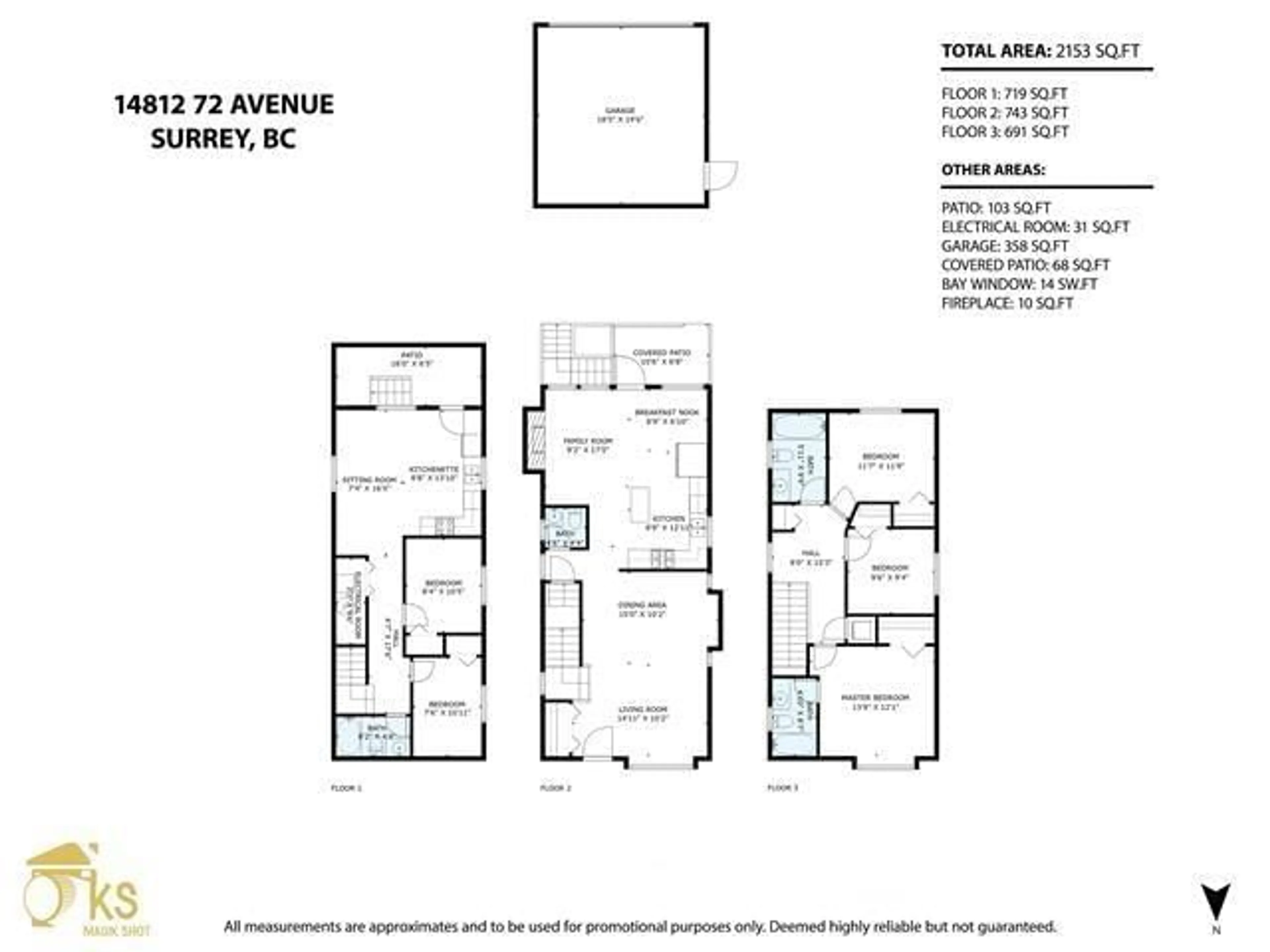 Floor plan for 14812 72 AVENUE, Surrey British Columbia V3S2G1