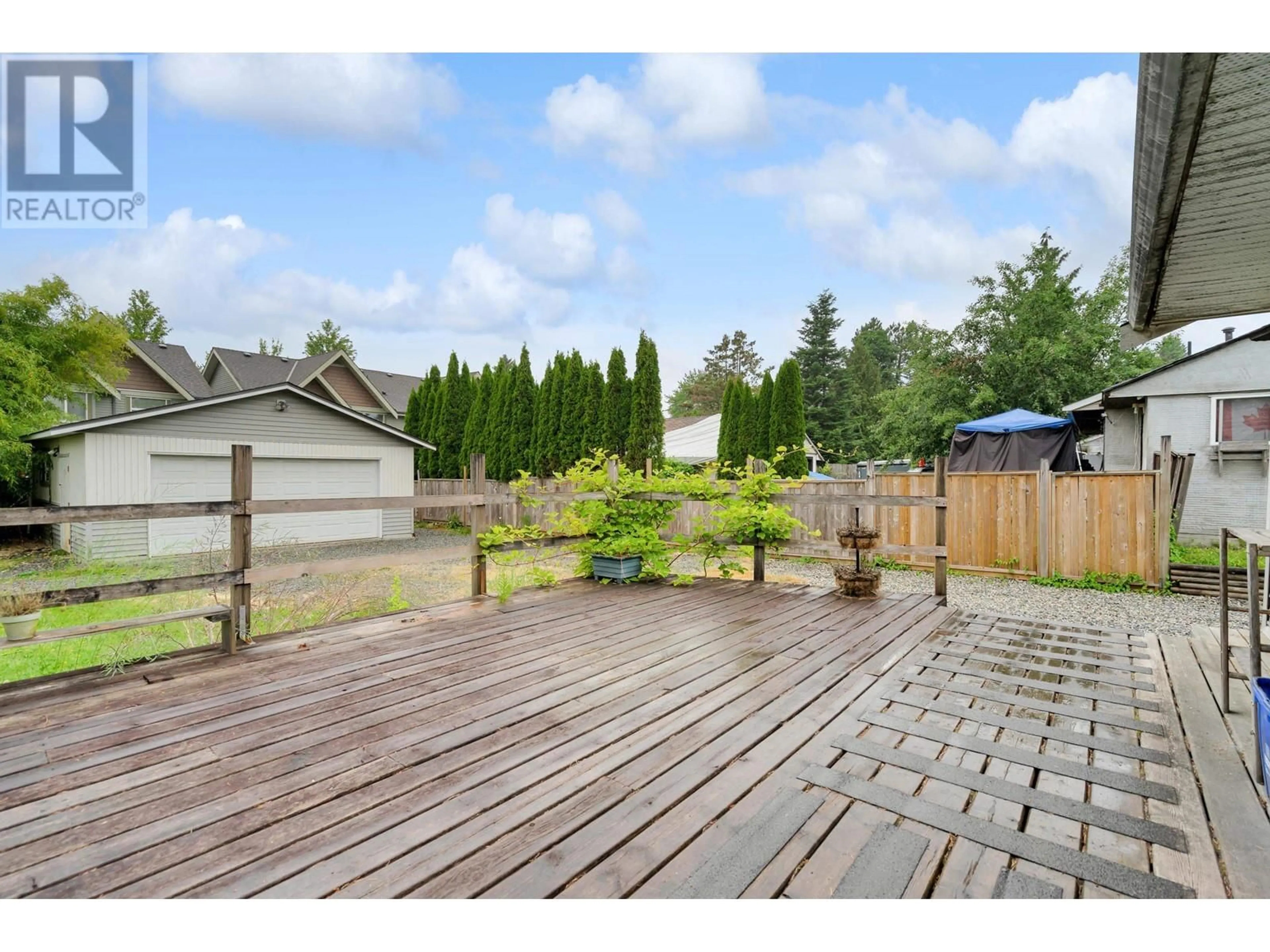 Patio, the fenced backyard for 11619 ADAIR STREET, Maple Ridge British Columbia V2X6R8