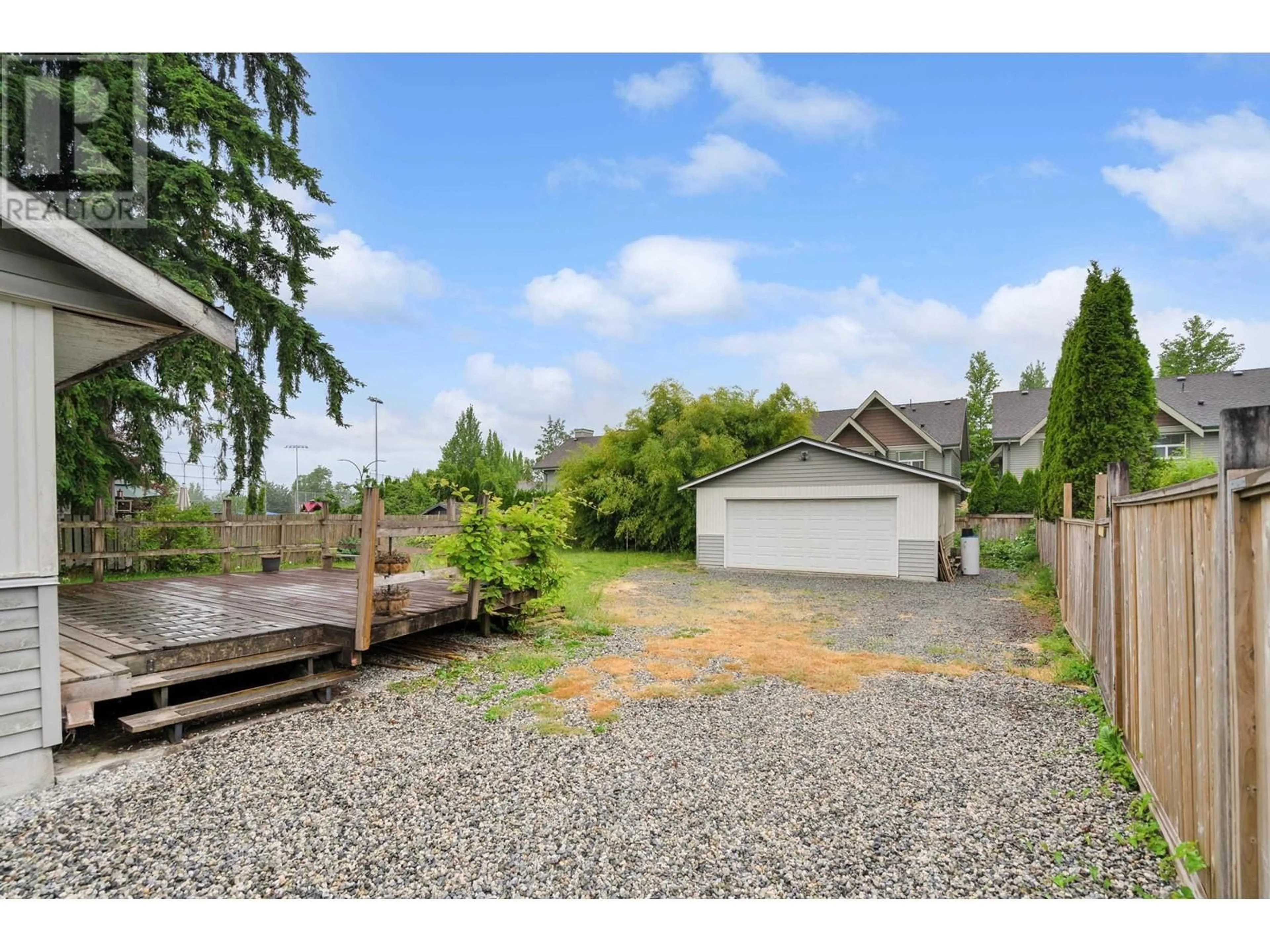 Frontside or backside of a home, the fenced backyard for 11619 ADAIR STREET, Maple Ridge British Columbia V2X6R8