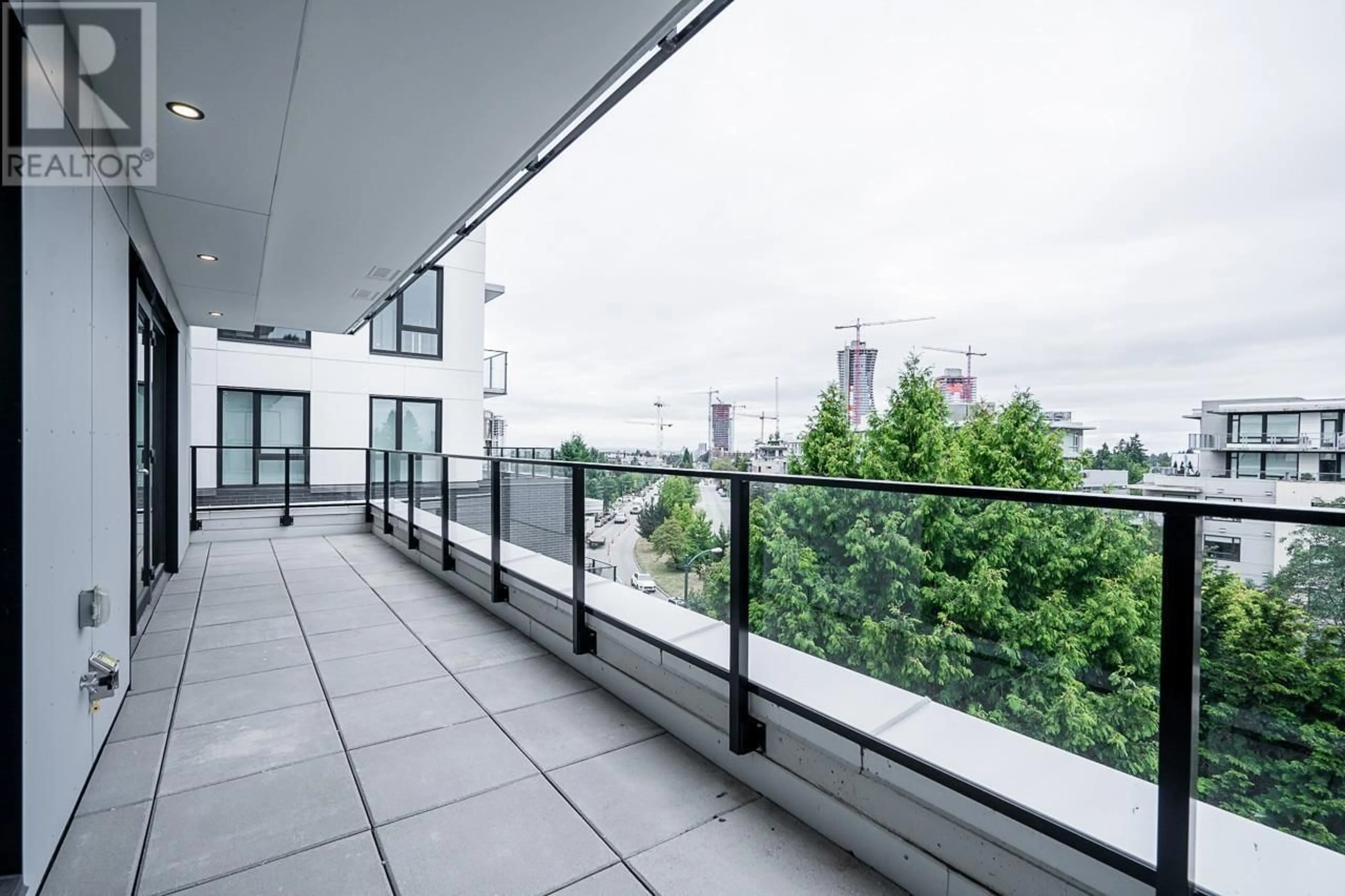 Balcony in the apartment, the street view for 505 5168 CAMBIE STREET, Vancouver British Columbia V5Z0K7