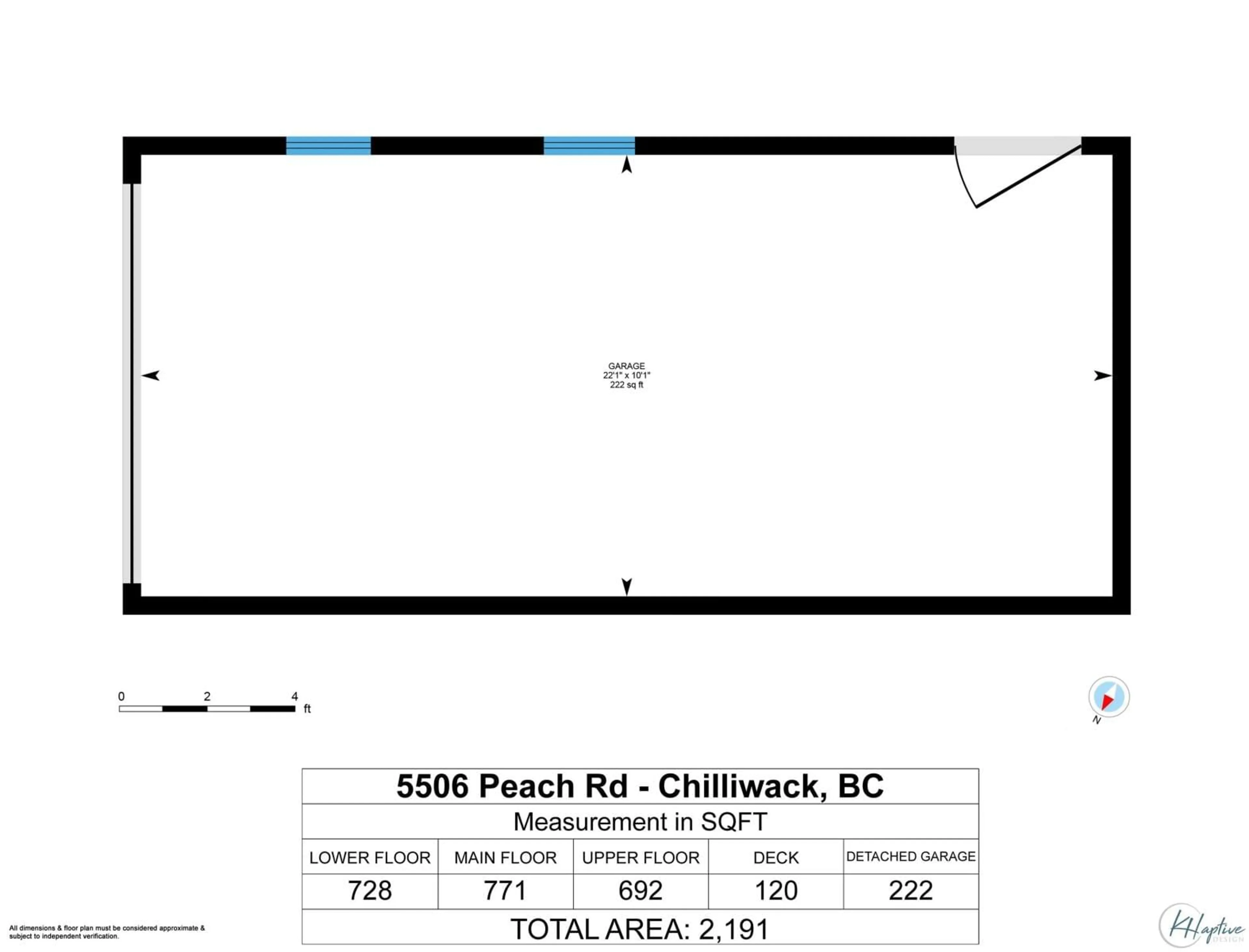 Floor plan for 5506 PEACH ROAD, Sardis British Columbia V2R0X7