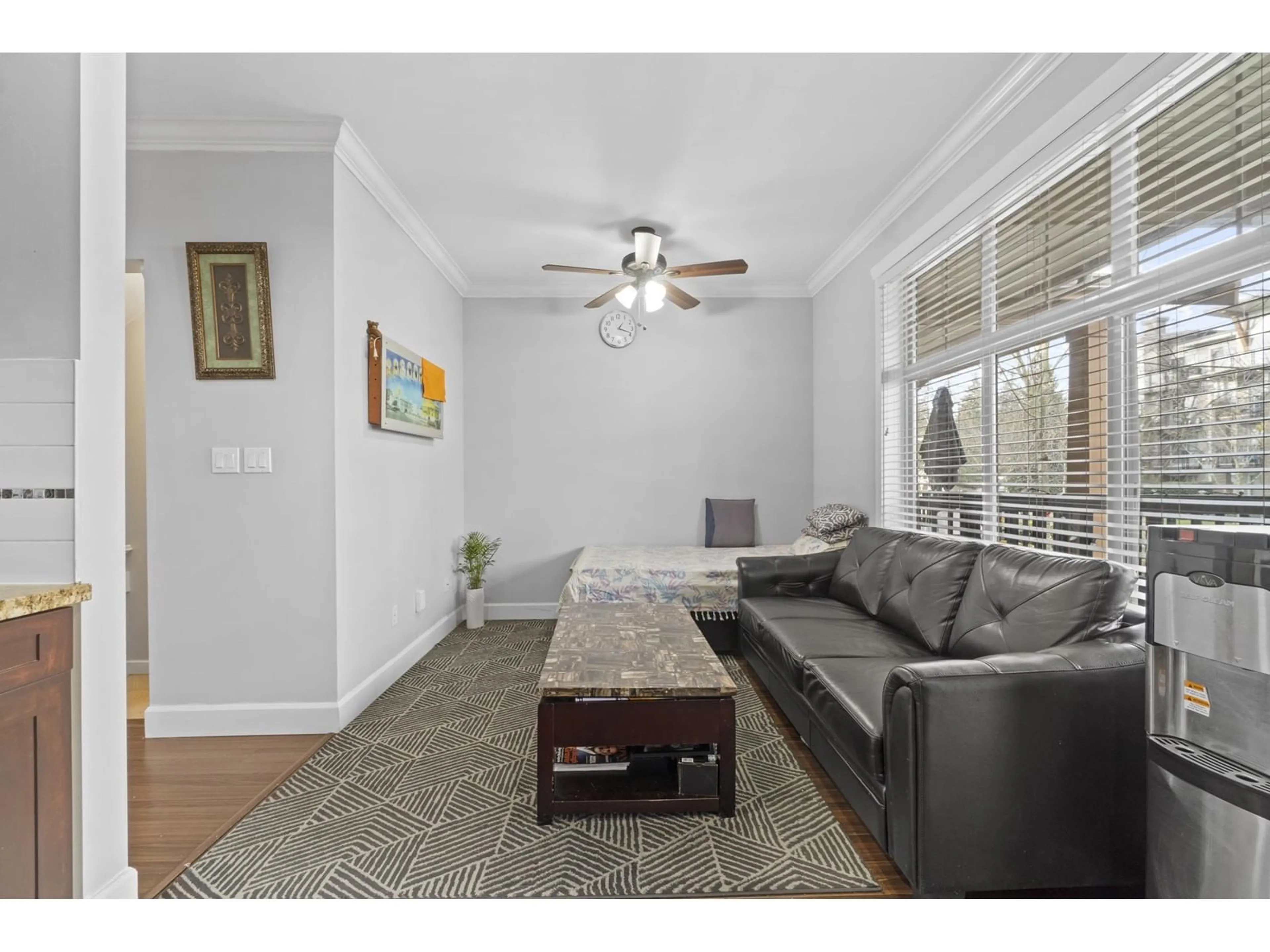 Living room, wood floors for 65 12036 66 AVENUE, Surrey British Columbia V3W3M2